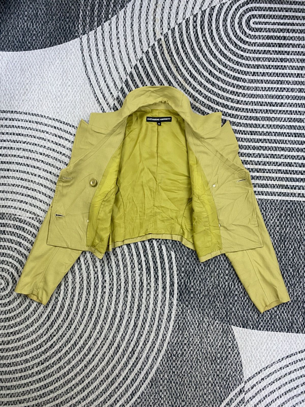 Katharine Hamnett London Vintage Katherine Hamnett Double Collar Cropped Blazer Size S / US 4 / IT 40 - 6 Thumbnail