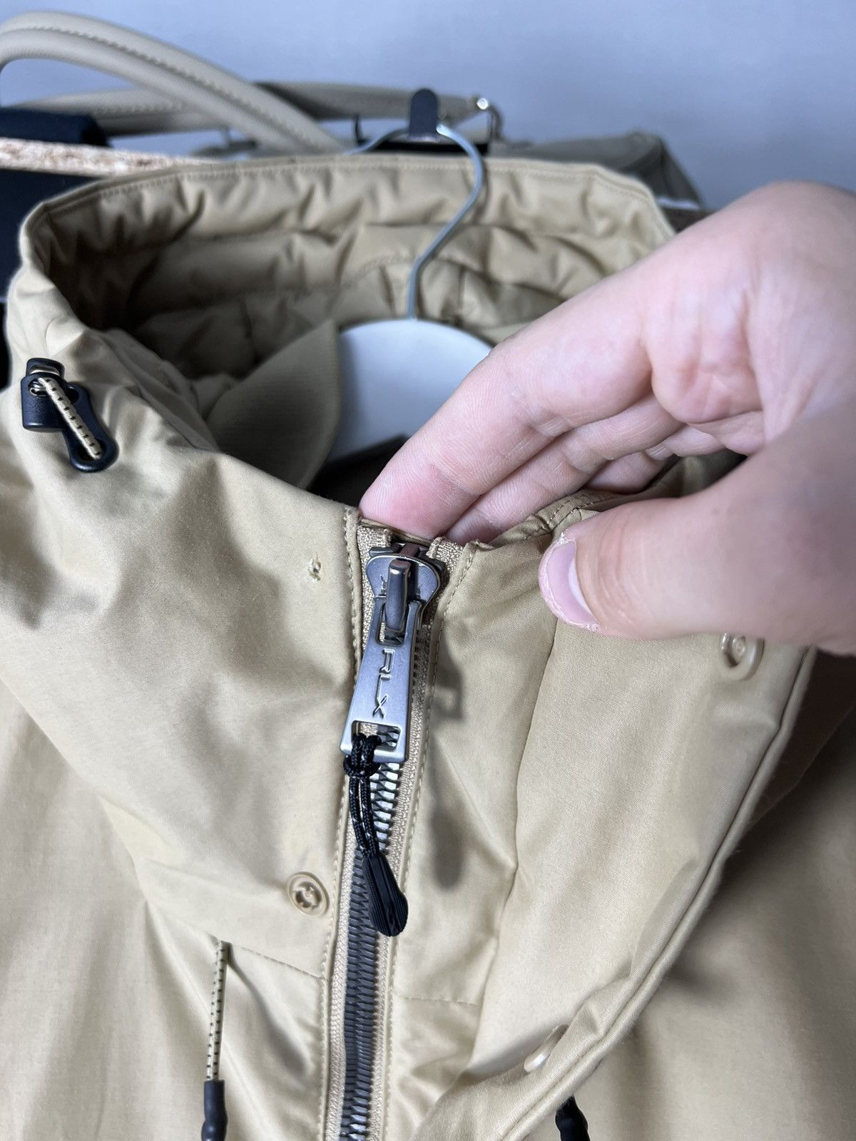 Polo Ralph Lauren 🧥 RLX Ralph Lauren Water-Repellent Faille Hooded Jacket Y2K Size US M / EU 48-50 / 2 - 22 Thumbnail