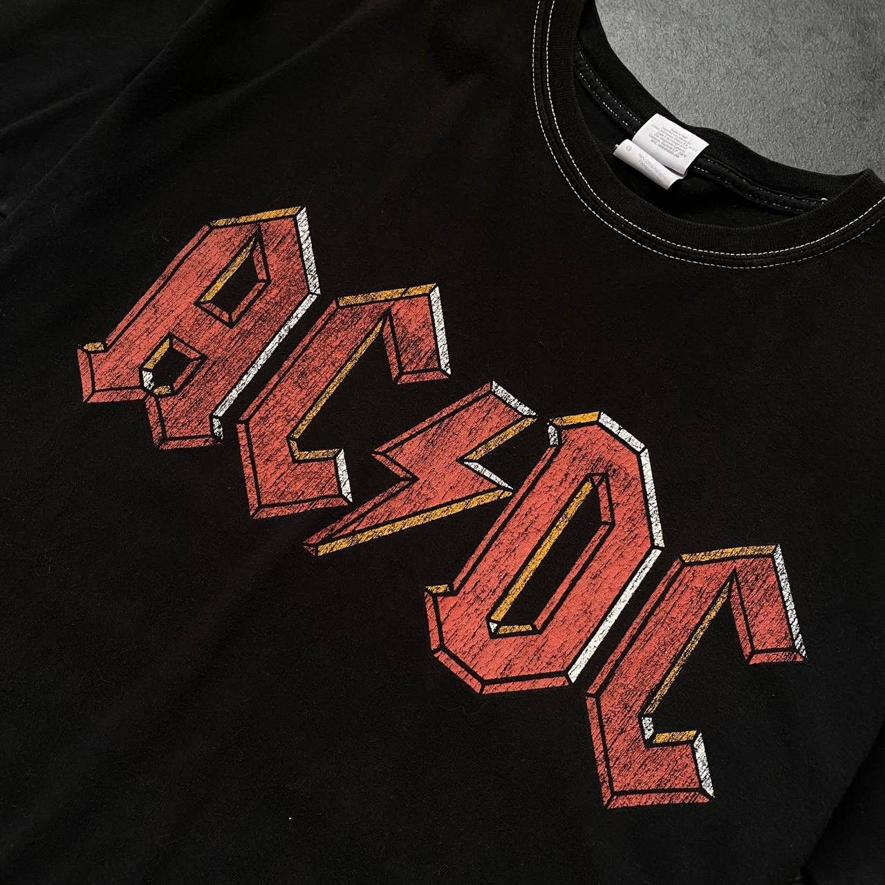 AC/DC × Vintage Faded rare big logo AC/DC tee shirt Size US L / EU 52-54 / 3 - 2 Thumbnail