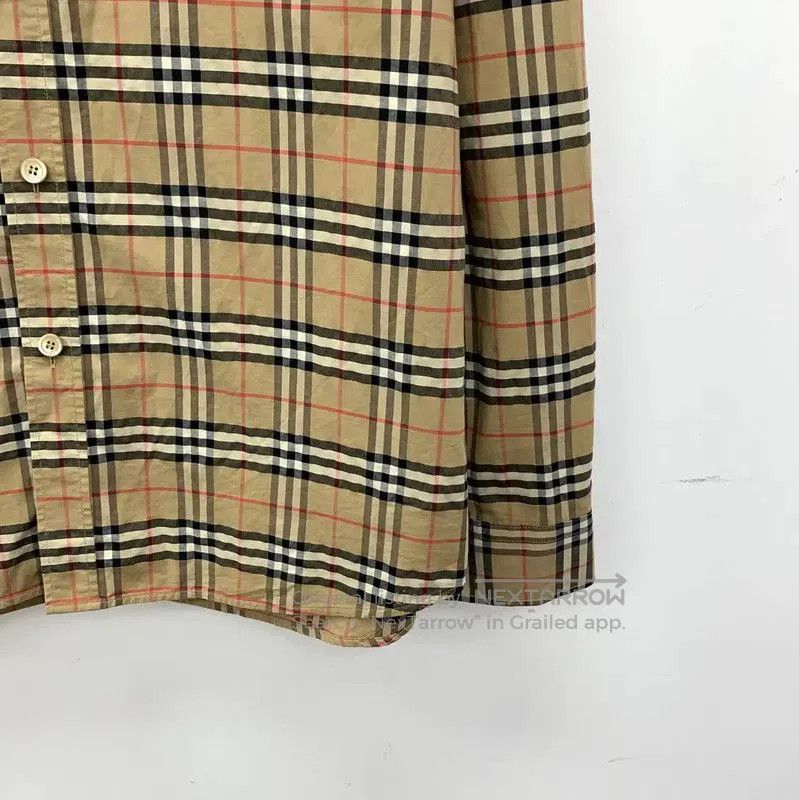 Burberry Burberry Brown Checkered Cotton Women's Shirt. Size XL / US 12-14 / IT 48-50 - 4 Thumbnail