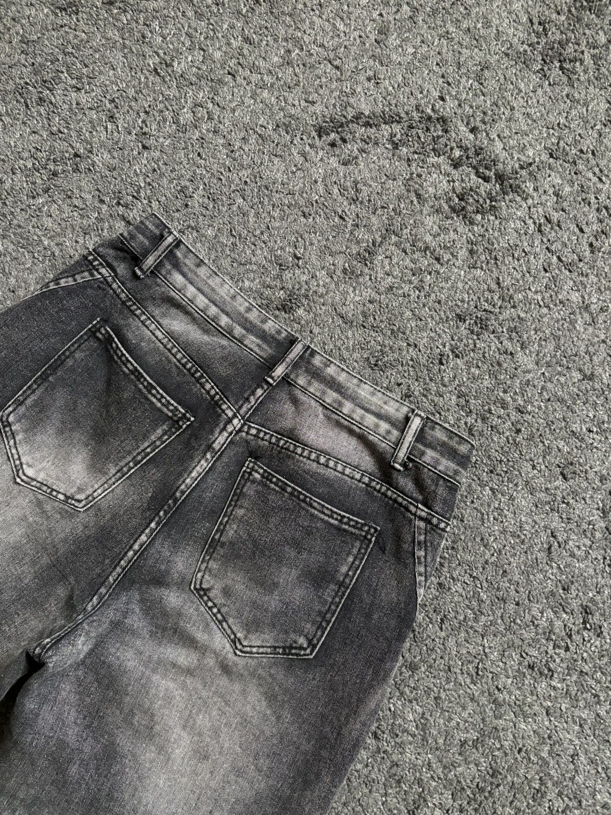 Jean × Vintage Gray wavy baggy jeans oversized vintage denim Size US 30 / EU 46 - 10 Thumbnail