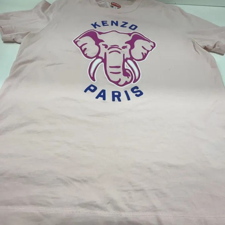 Kenzo Kenzo Pink Elephant Print Short Sleeve T-Shirt -2507 Size S / US 4 / IT 40 - 7 Thumbnail