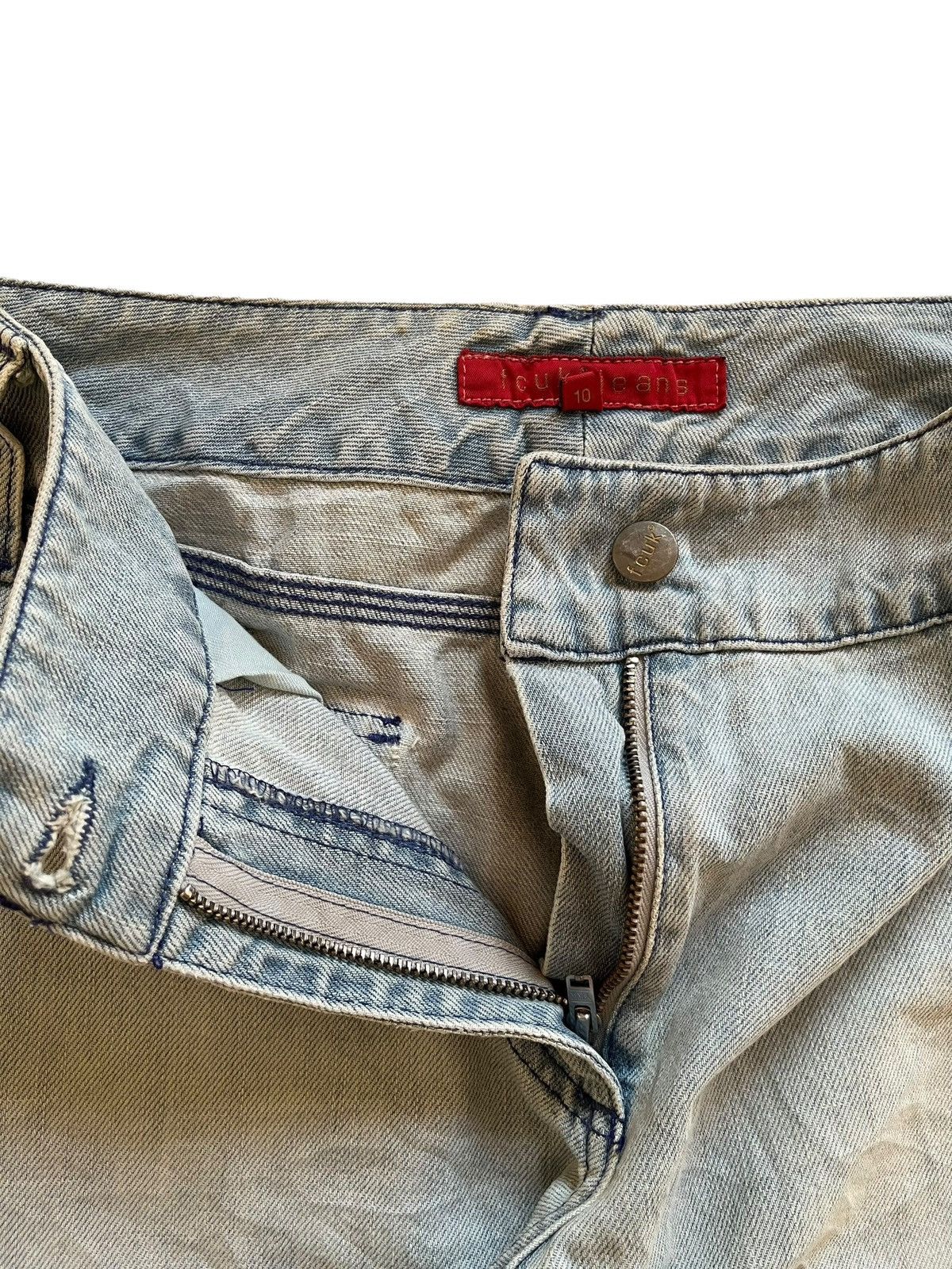 FCUK Vintage Fcuk Bootcut Light Wash Retro Style Flared Jeans Size 28" / US 6 / IT 42 - 3 Thumbnail