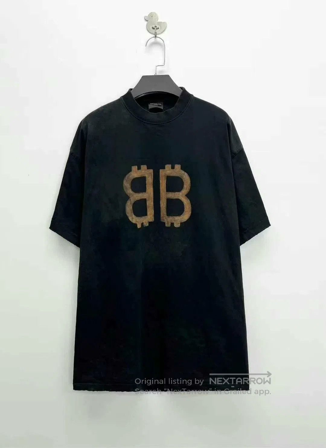 balenciaga bitcoin logo short sleeve t-shirt.