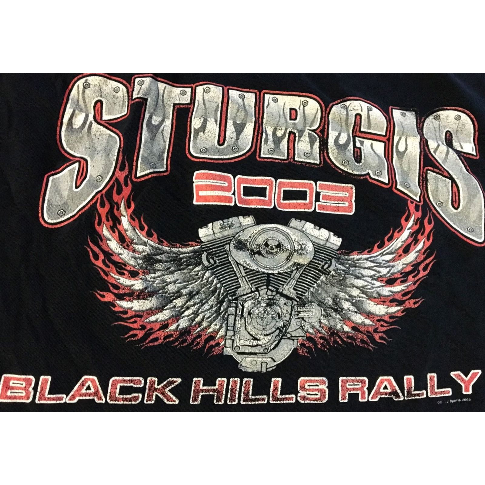 Vintage VINTAGE Sturgis Rally 2003 Faded Distress Tank Shirt XL Black Harley Davidson Grunge USA Biker 90s Tank Top Mens Size US XL / EU 56 / 4 - 4 Thumbnail