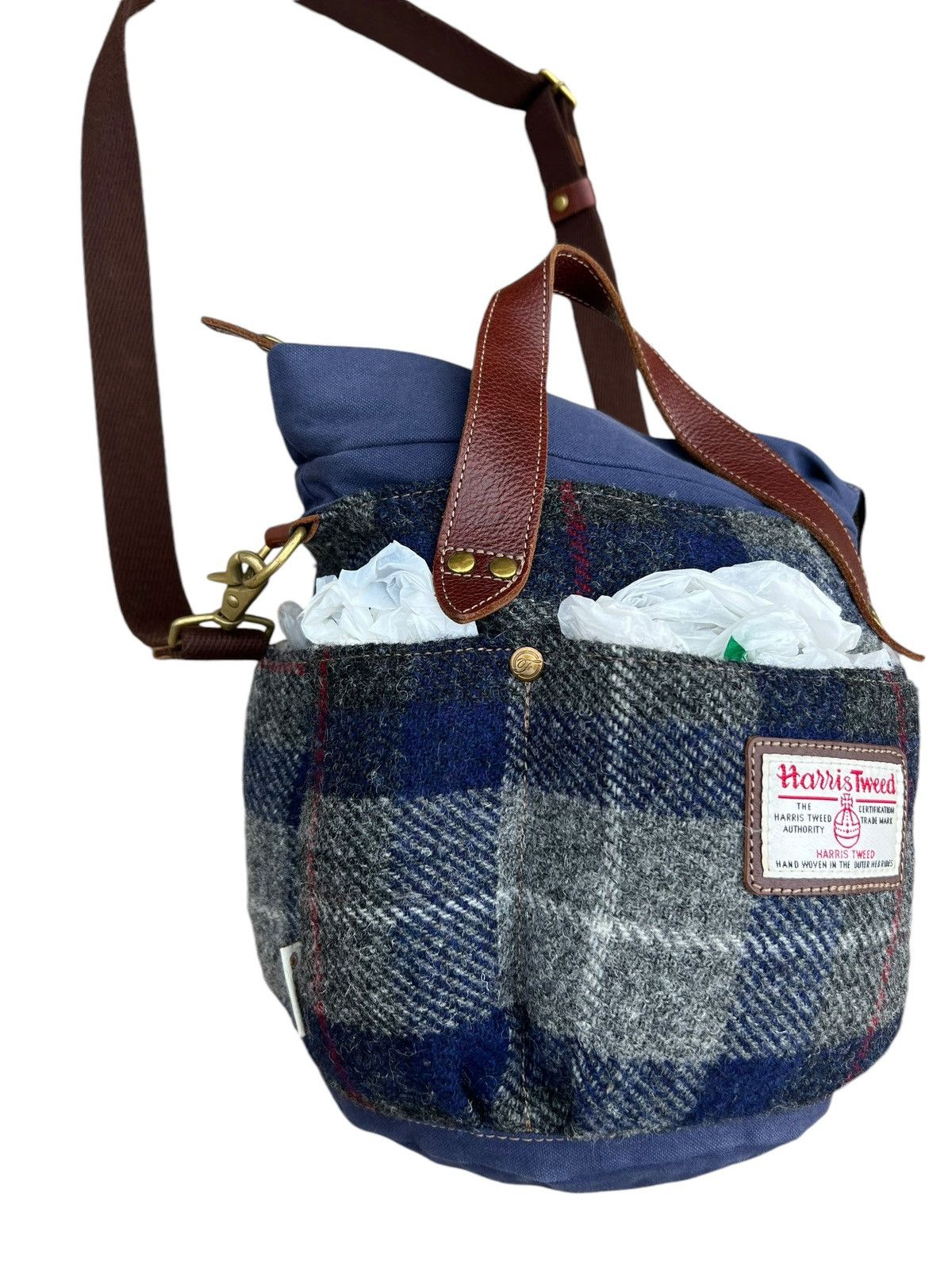 Harris Tweed Folna Japan X Harris Tweed Multi Pocket 2 Way Bag Size ONE SIZE - 8 Thumbnail