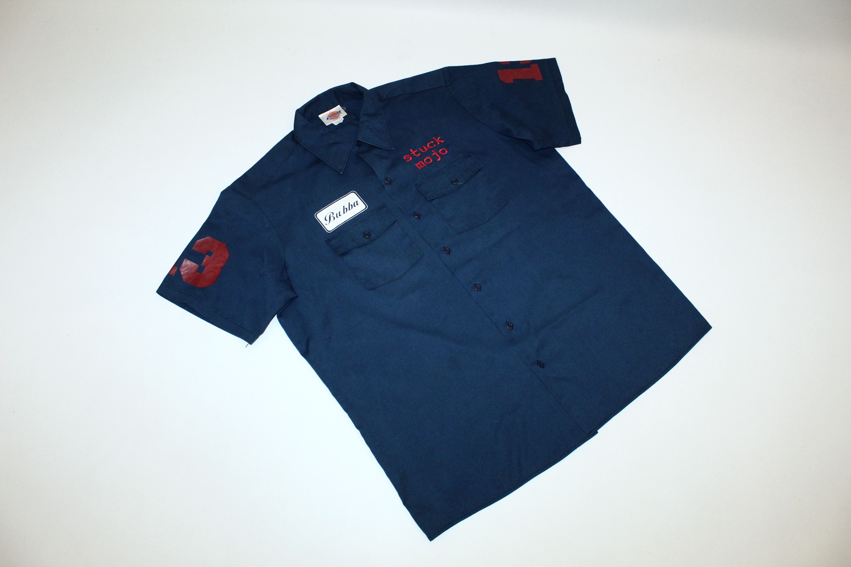 Band Tees RARE💥90s Dickies USA Stuck Mojo S/S Baggy Work Shirt Size US XL / EU 56 / 4 - 3 Thumbnail