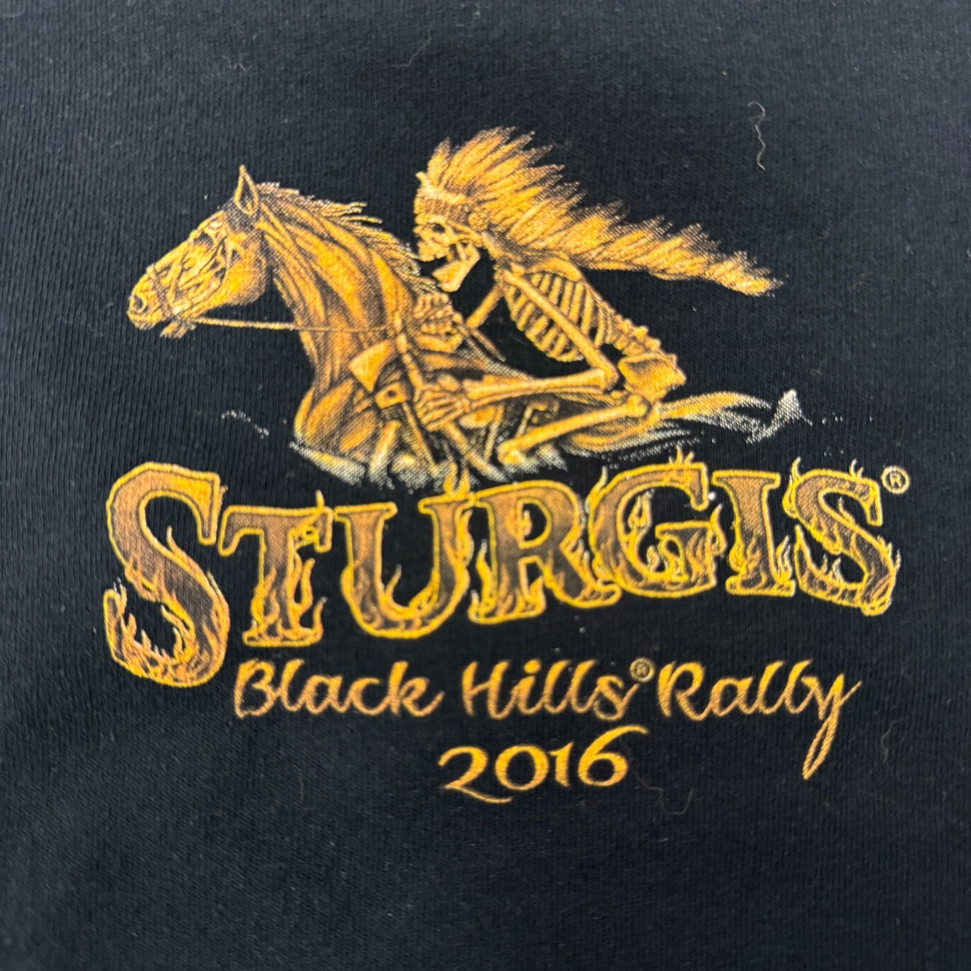 Gildan STURGIS Black Hills RALLY Indian CHIEF GHOST Rider Biker Tee Size US XXL / EU 58 / 5 - 6 Thumbnail
