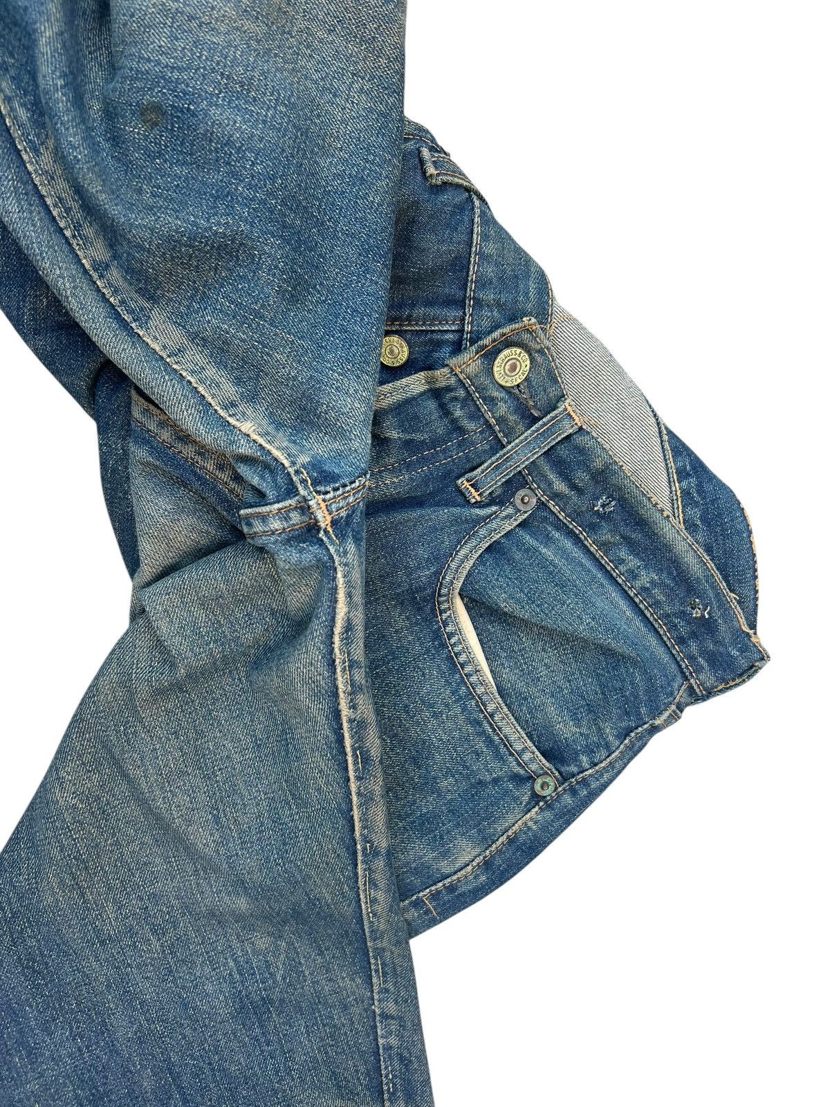 Levi's 60s 70s Levi’s 501 Big E Rust Dirty Mud Denim Selvedge Jeans Size US 32 / EU 48 - 23 Thumbnail