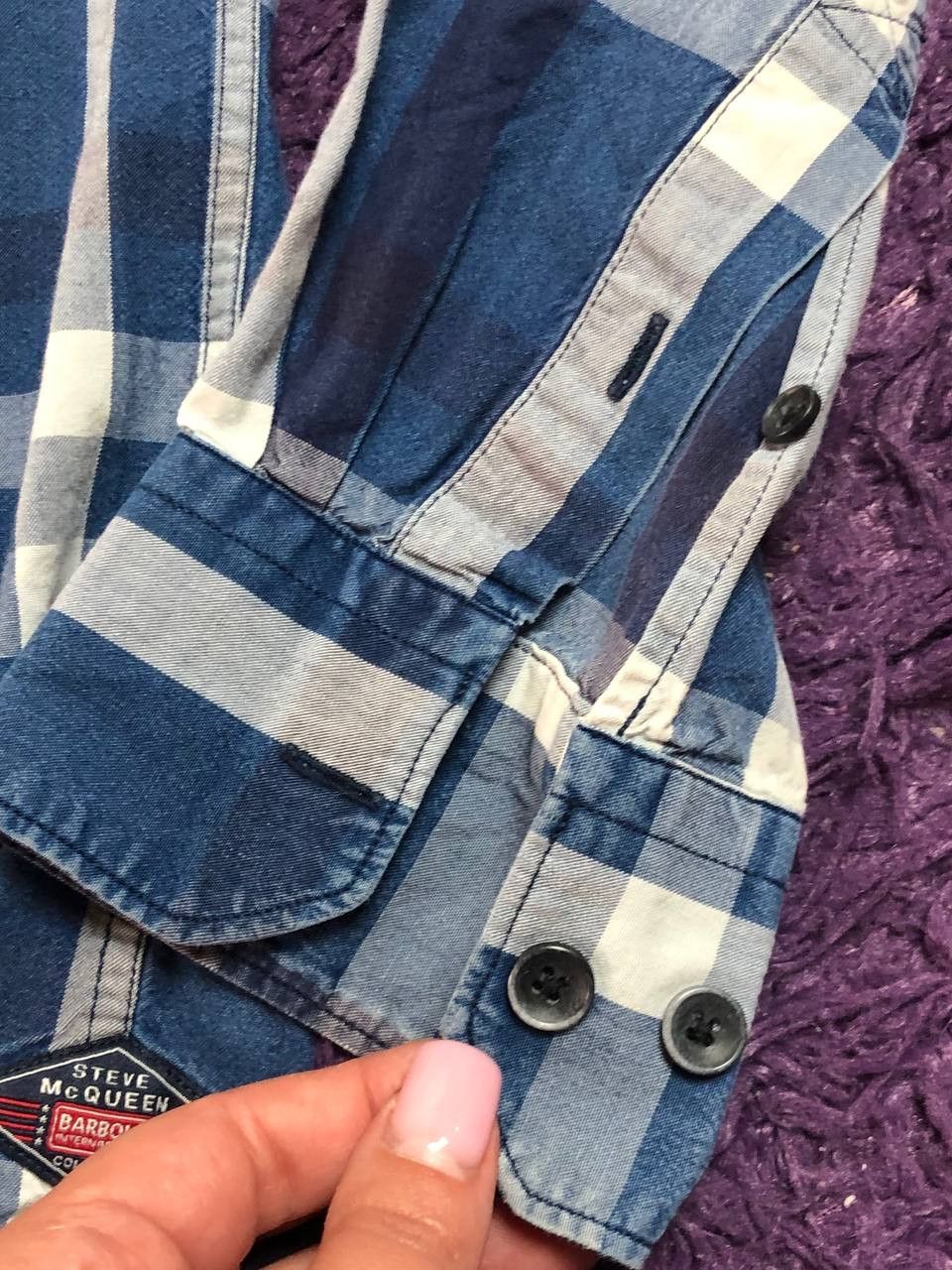 Barbour × Vintage Barbour international Steve McQueen checkered shirts butto Size US L / EU 52-54 / 3 - 9 Thumbnail