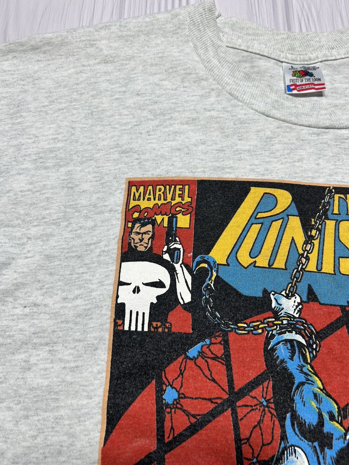 Marvel Comics RARE! 1993 Punisher Big Print Marvel Comics T-Shirt Size US L / EU 52-54 / 3 - 8 Thumbnail