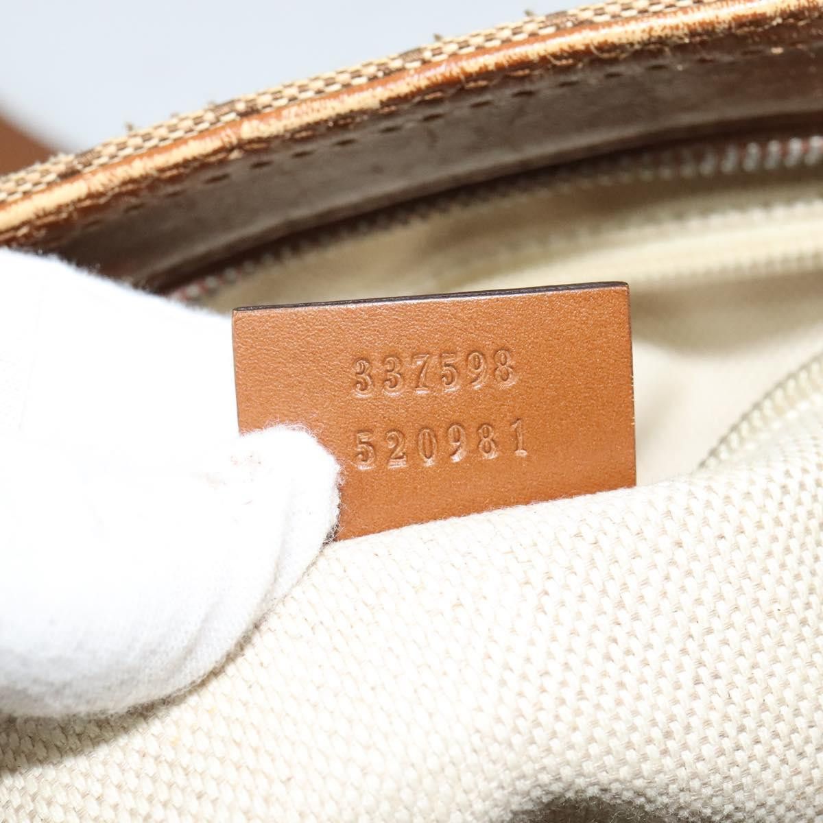 Gucci GUCCI GG Canvas Web Sherry Line Shoulder Bag Beige Red Green Size ONE SIZE - 20 Thumbnail