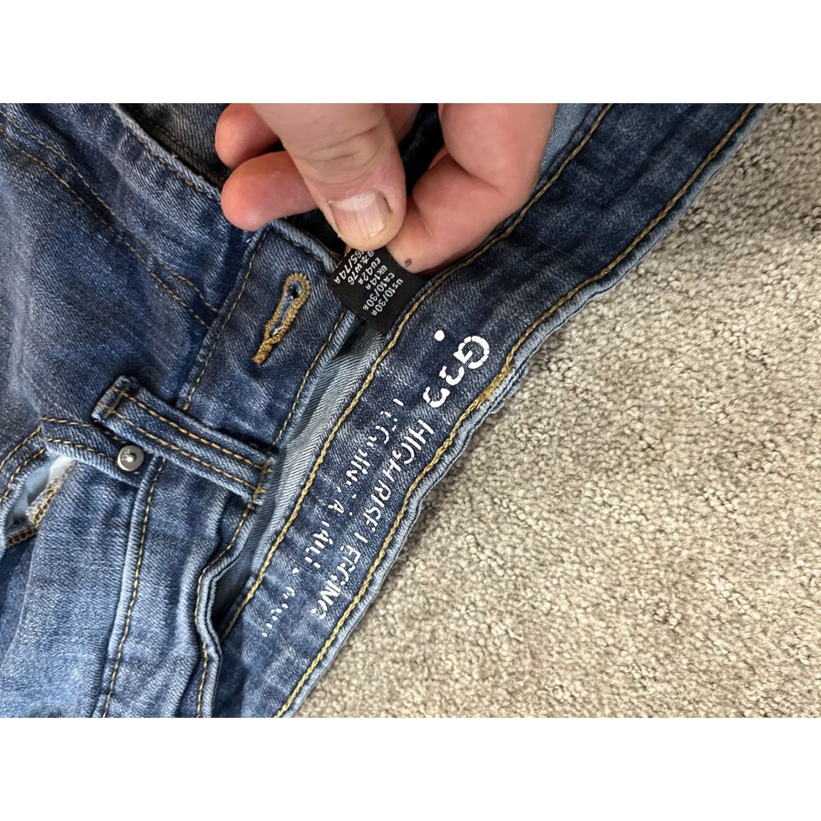 Gap Gap Jeans Jegging High Rise Denim Women 30/10 Light Indigo Blue Medium Wash Size 10 Regular 5-Pocket City Outdoor TBD Womens 30 in Waist Blue Jeans Size 32" / US 10 / IT 46 - 5 Thumbnail