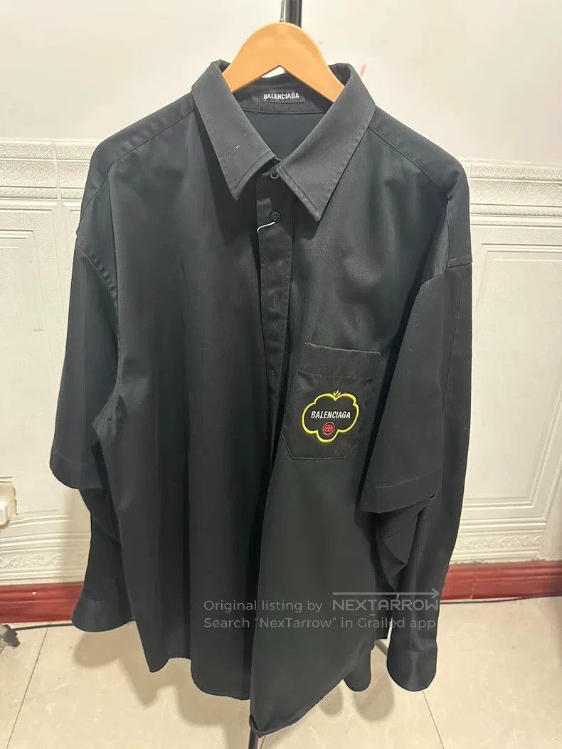 Balenciaga Balenciaga Black Shirt Jacket Size US XXS / EU 40 - 3 Thumbnail