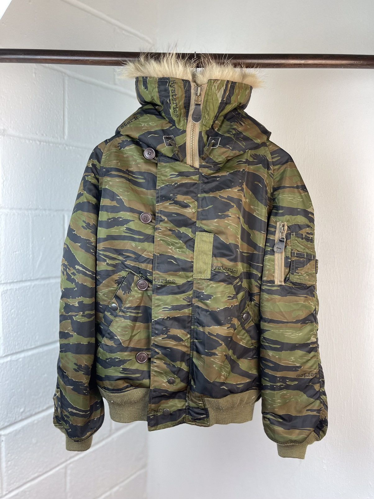 Hysteric Glamour Rare 90s Hysteric Glamour Alpha Ma-1 Raccon Fur Hooded Size US L / EU 52-54 / 3 - 5 Thumbnail