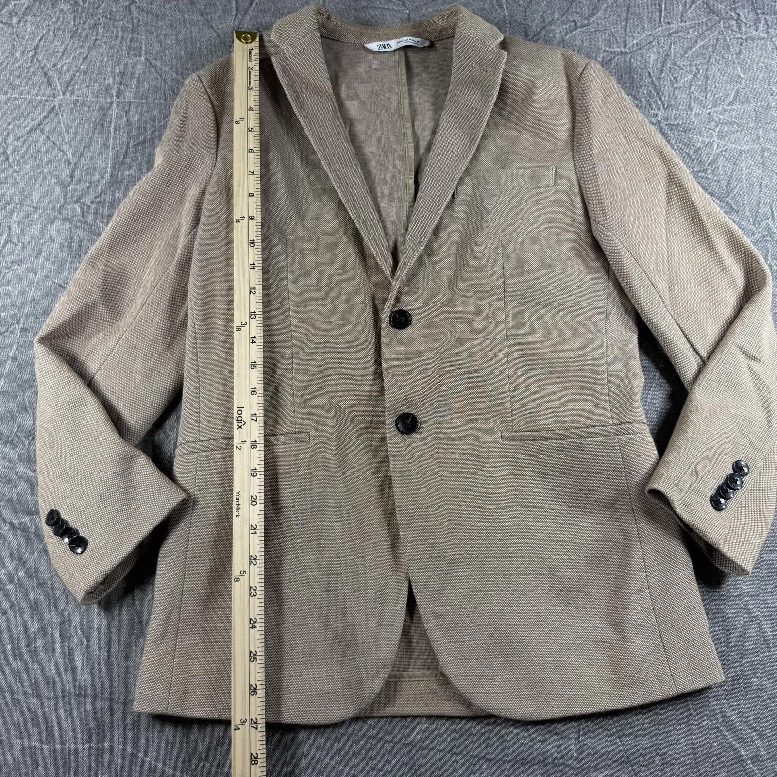 Zara Zara Blazer Men's M Tan Size 38R - 4 Thumbnail