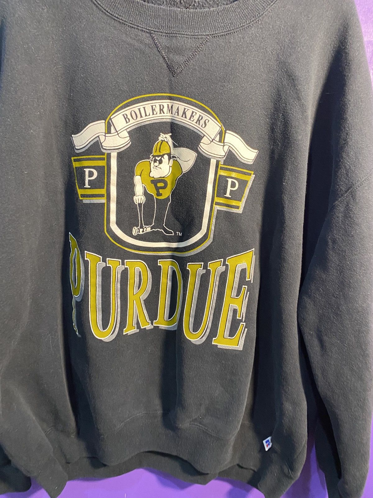 Russell Athletic Vintage 90s Russell athletic purdue boilermakers crewneck Size US XXL / EU 58 / 5 - 3 Thumbnail