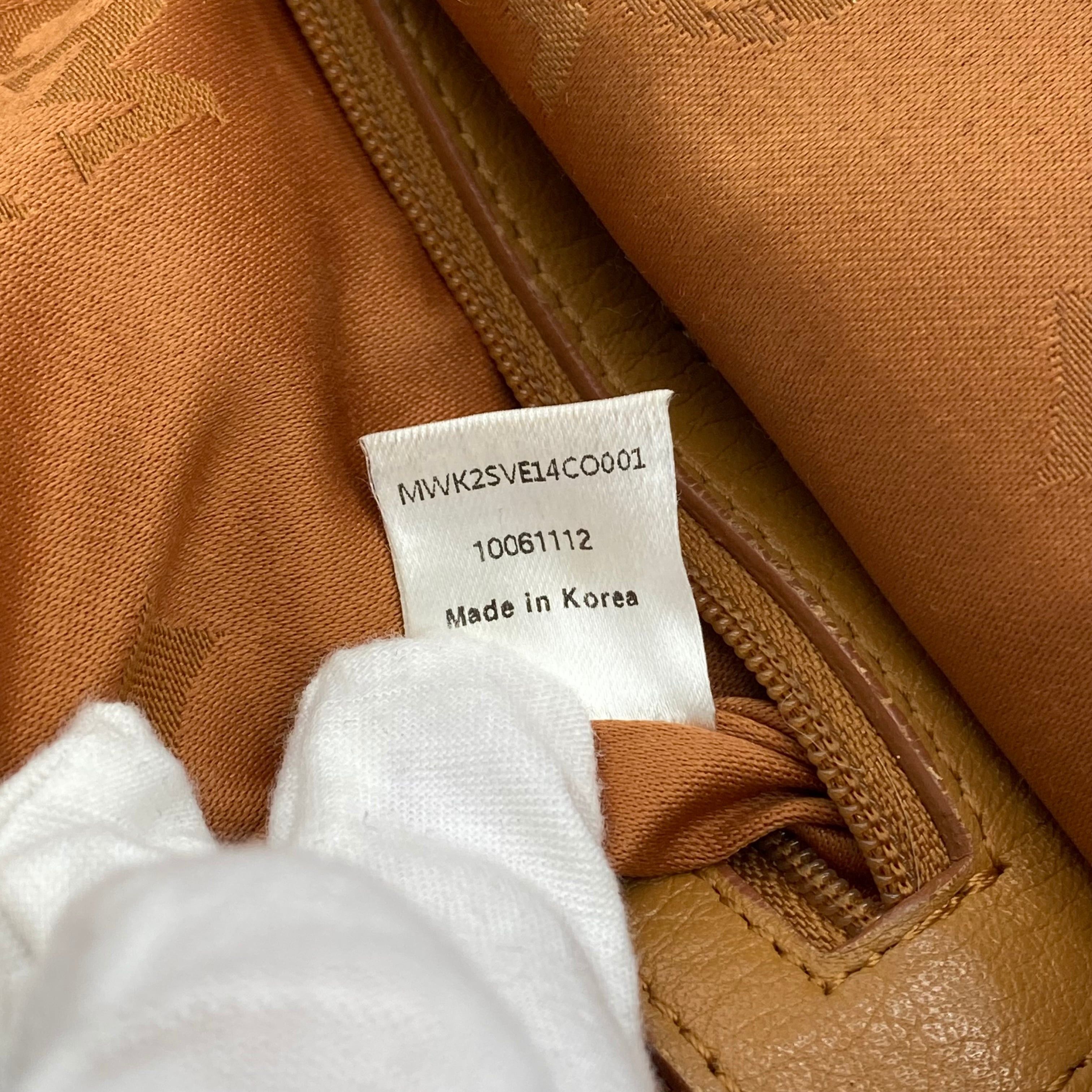 MCM MCM Visetos mini Backpack Cognac Size ONE SIZE - 9 Thumbnail
