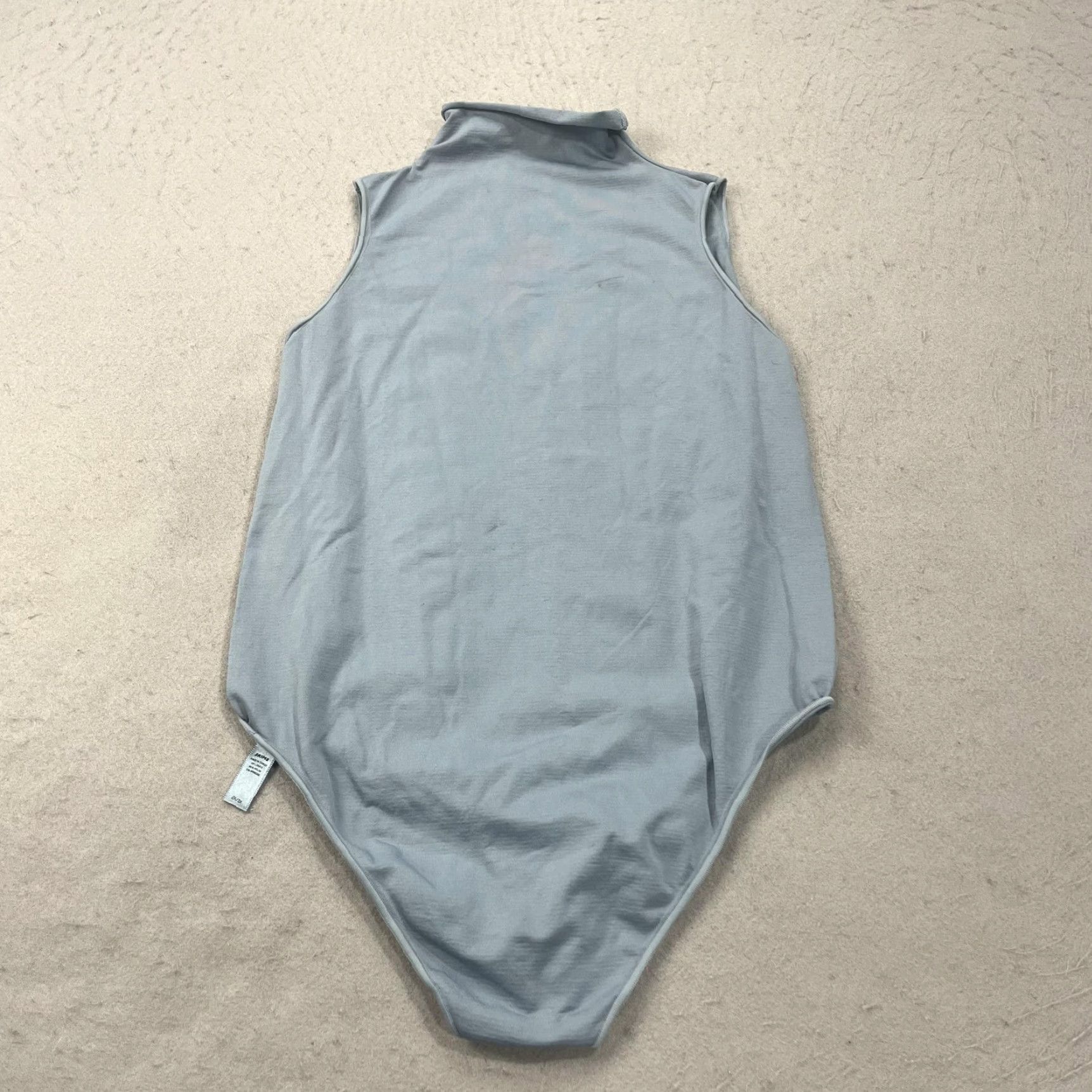 SKIMS Skims Bodysuit Womens 2X Blue One Piece Sleeveless Mockneck Snaps Thong Jersey Nylon Spandex Plus Size Size XXL / US 16-18 / IT 52-54 - 7 Thumbnail