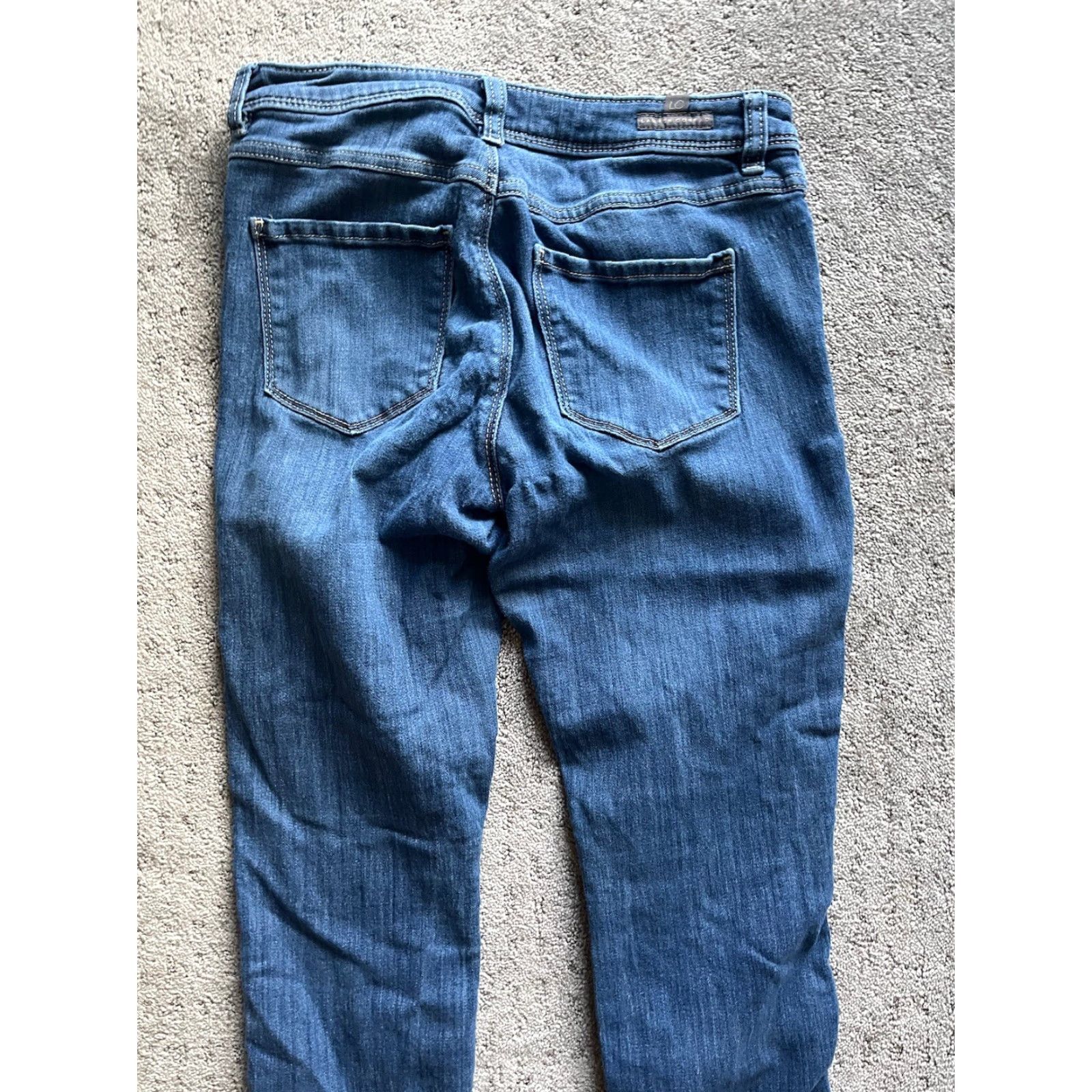Vintage LC Lauren Conrad Women Pants Skinny Stretch Dark Wash Blue Size 4 Size 27" / US 4 / IT 40 - 4 Thumbnail