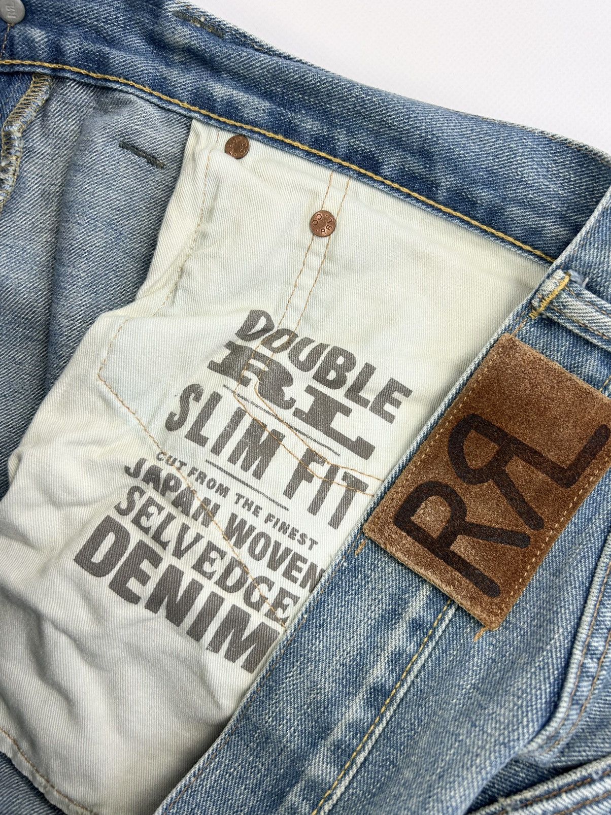 Japanese Brand Rare Ralph Lauren Double RRL Denim Pants Jeans Selvege Japan Size US 36 / EU 52 - 8 Thumbnail