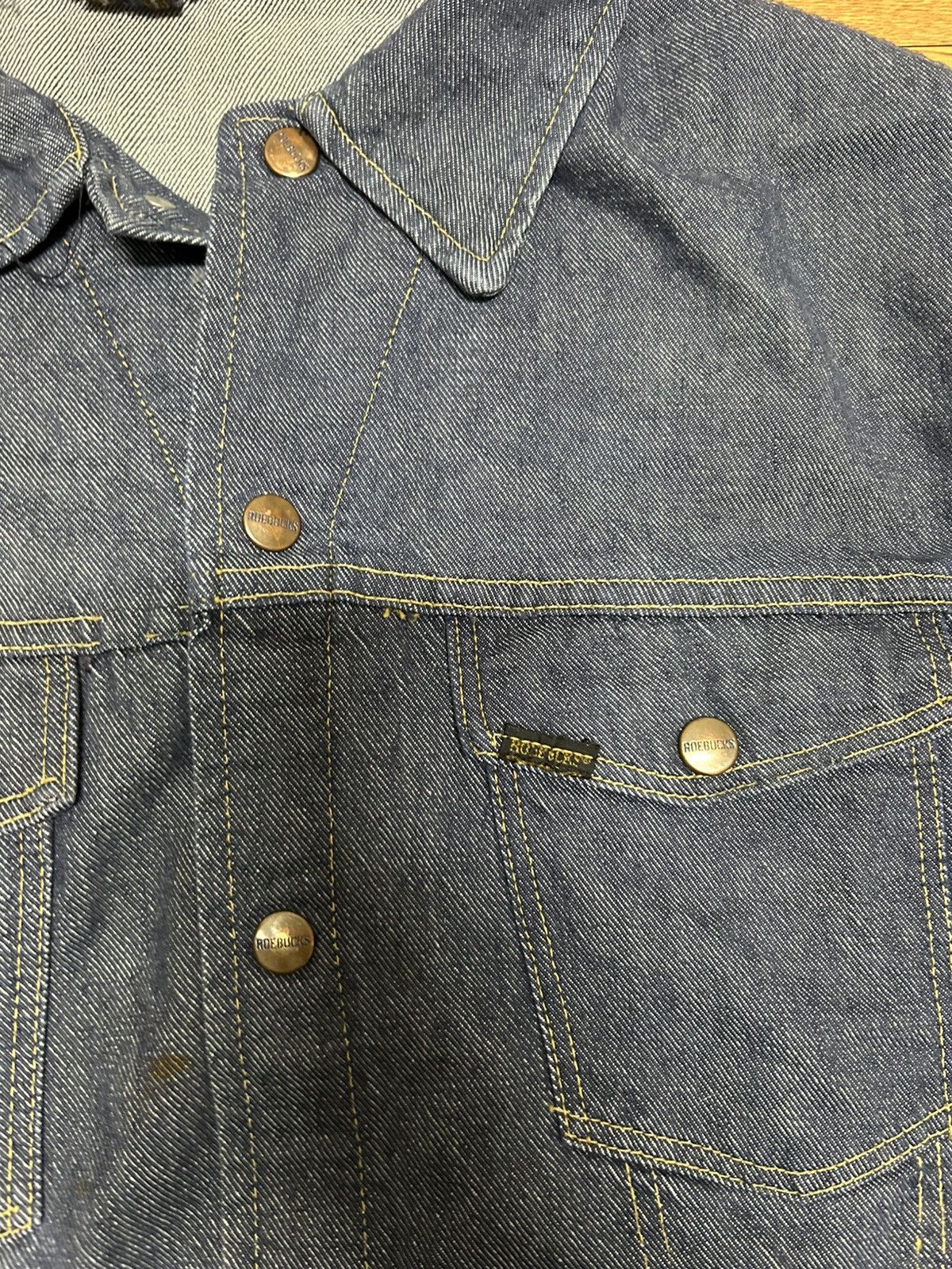 Sears × Vintage Vintage Genuine Roebucks Sears Denim Jacket Size US L / EU 52-54 / 3 - 3 Thumbnail