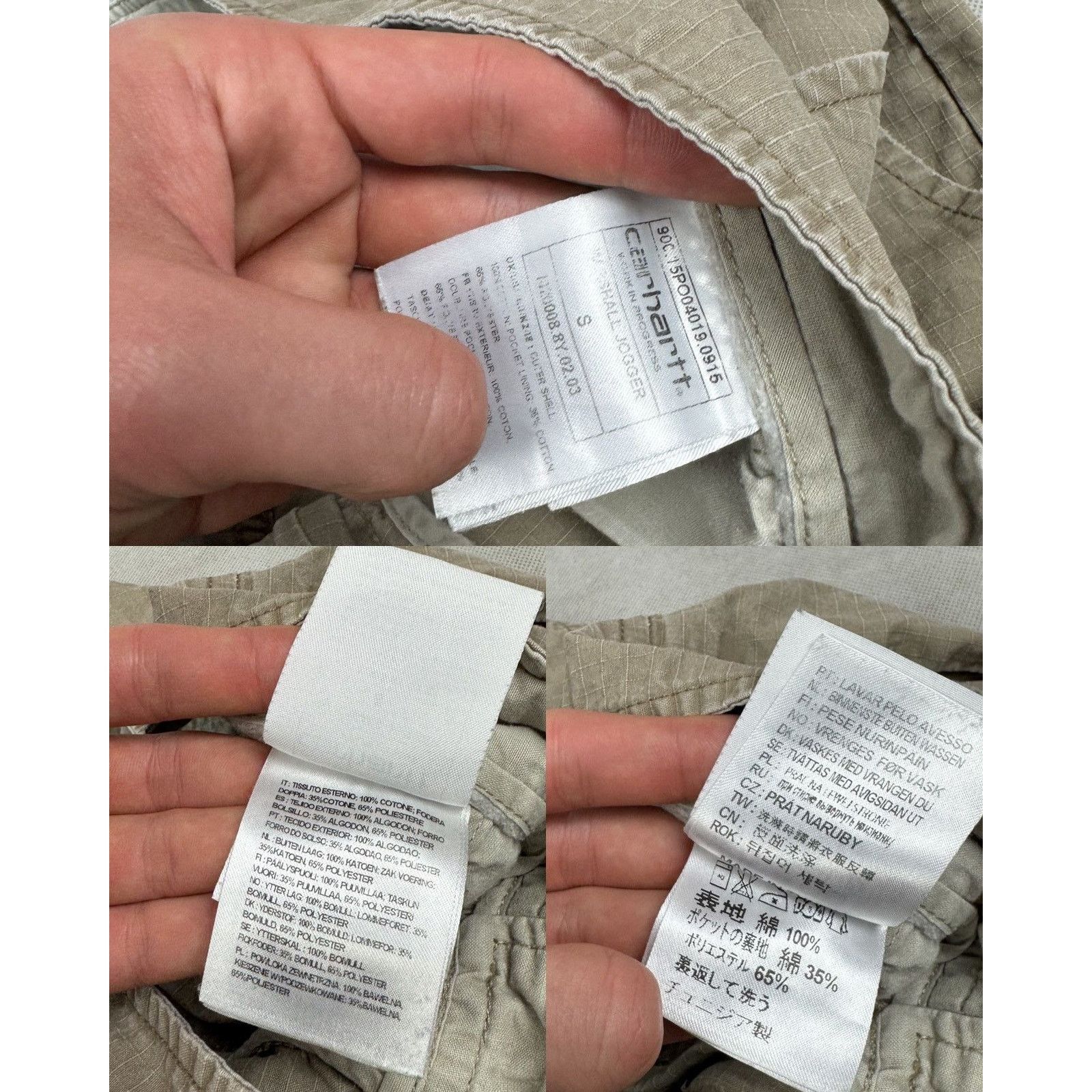 Carhartt Carhartt WIP Womens Khaki Cotton Marshall Jogger Pants Small Size 30" / US 8 / IT 44 - 2 Thumbnail