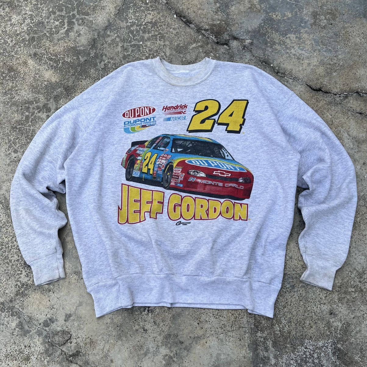 NASCAR Vintage Nascar 1998 Jeff Gordon Nice Print Out Made In Usa Size US XL / EU 56 / 4 - 1 Thumbnail