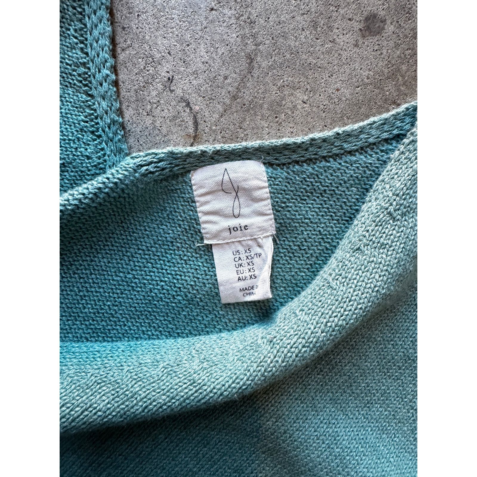 Joie Joie Green Short Sleeve Sweater (XS) Size XS / US 0-2 / IT 36-38 - 3 Thumbnail