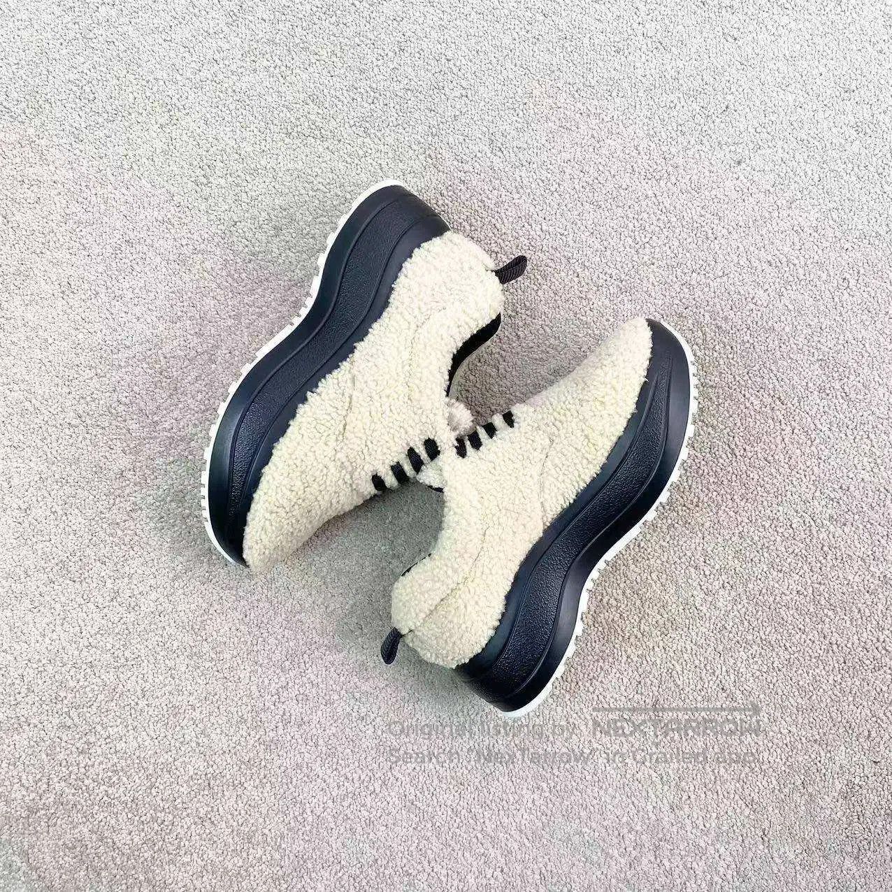 Celine Celine Dee plush platform sneakers| Size US 4.5 / IT 34.5 - 4 Thumbnail