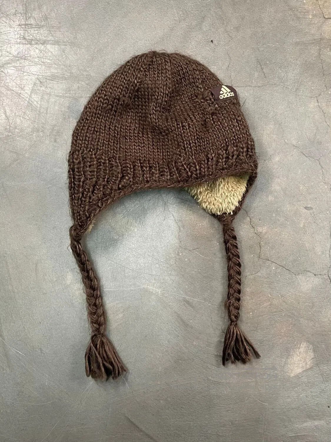 Adidas Adidas Vintage Knit Braid Beanie. Size ONE SIZE - 3 Thumbnail