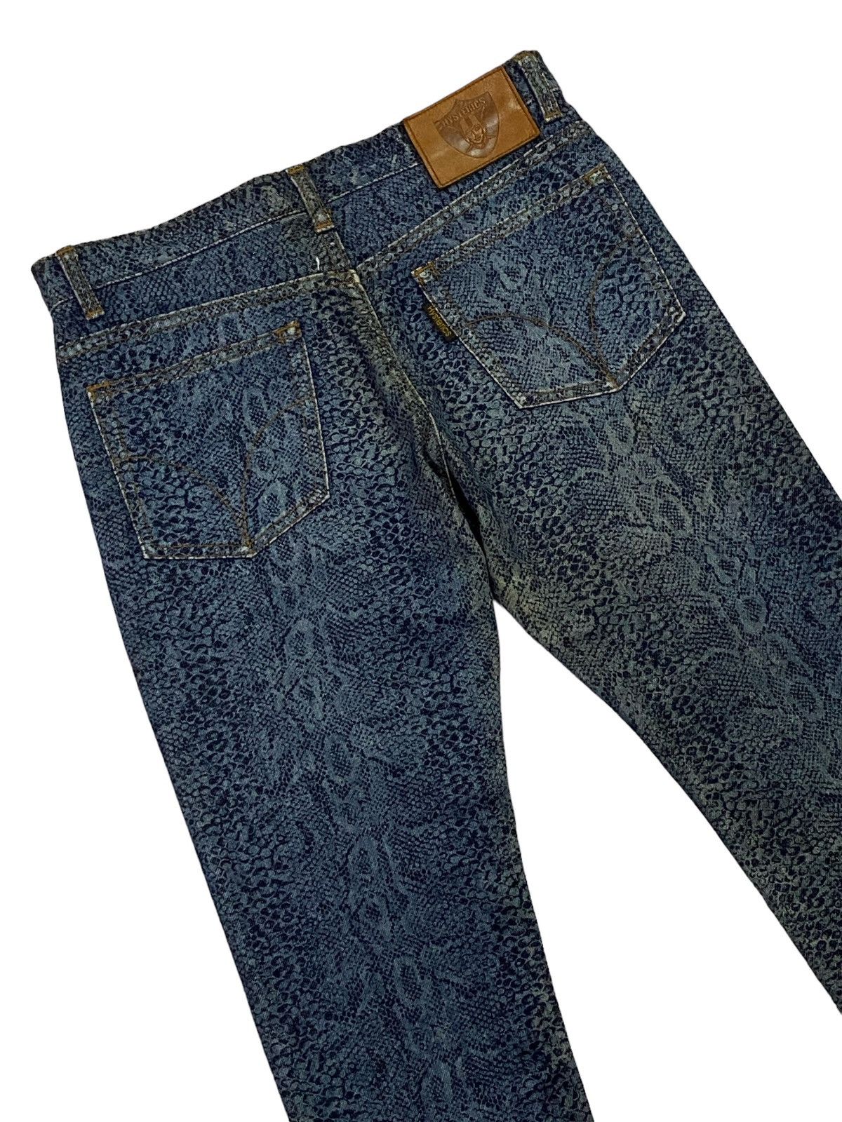 Hysteric Glamour Rare‼️Hysteric Glamour Snakeskin Denim Pants Size US 29 - 18 Thumbnail