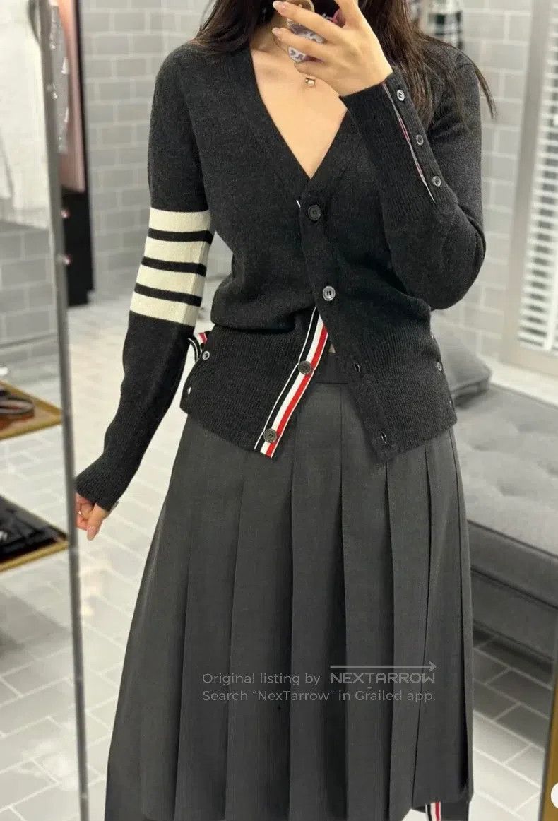 Thom Browne Thom Browne Cashmere Cardigan Size US XXS / EU 40 - 5 Thumbnail