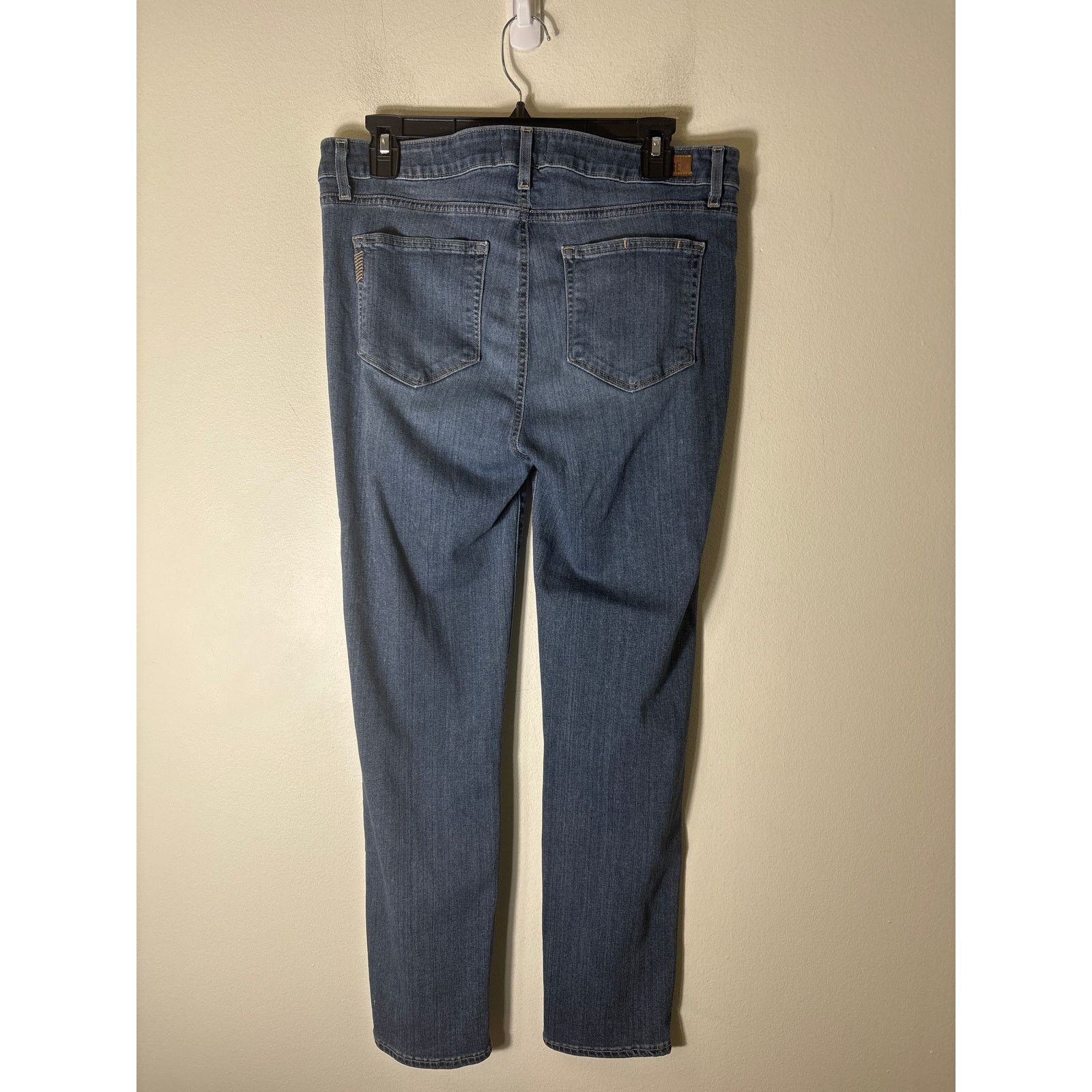 Paige Paige Blue "Hoxton Crop Rollup" Denim Jeans Sz 32 Size 32" / US 10 / IT 46 - 2 Thumbnail