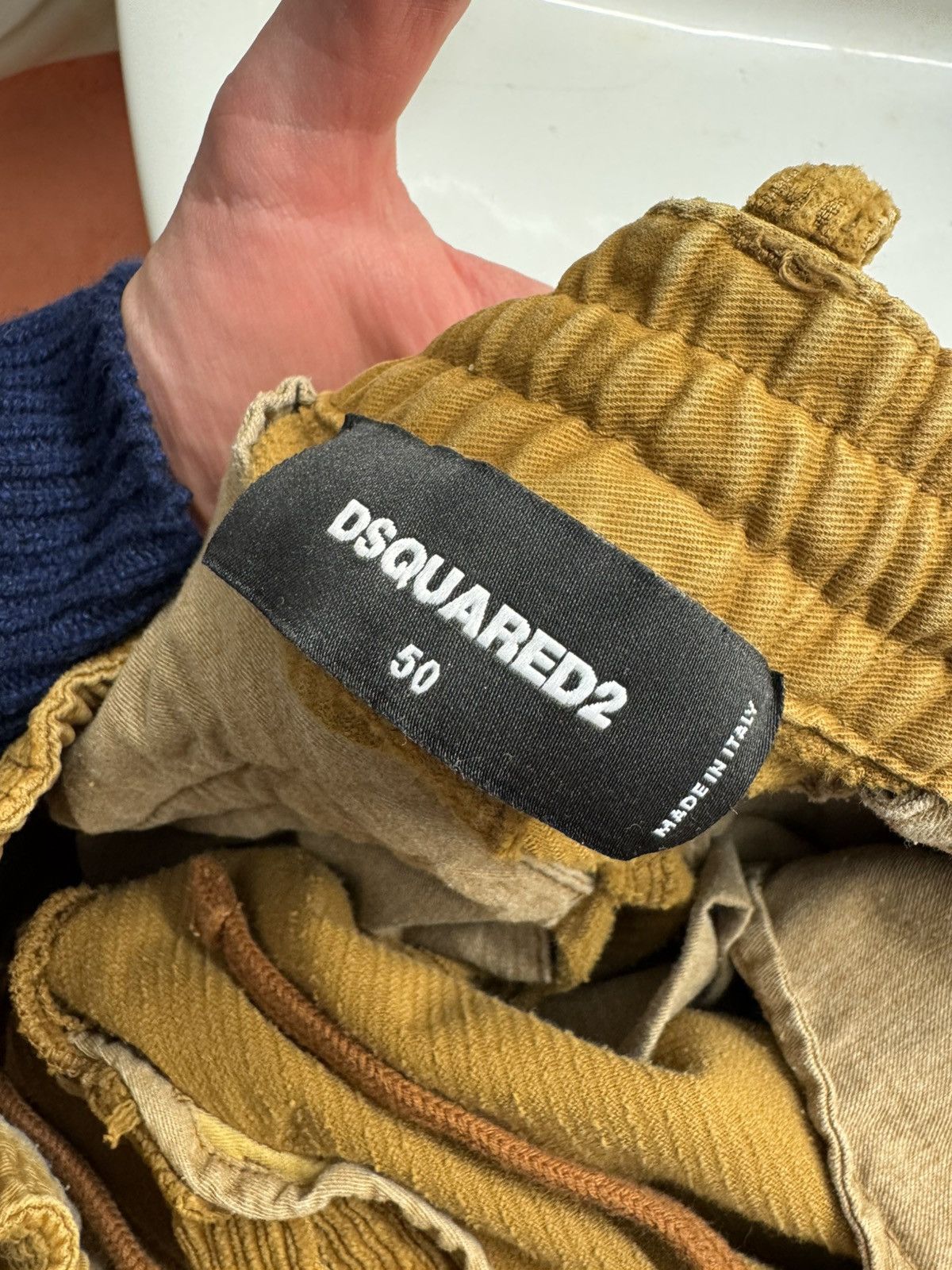 Dsquared2 Dsquared2 Embroidered Corduroy Cargo Pants Size US 34 / EU 50 - 11 Thumbnail