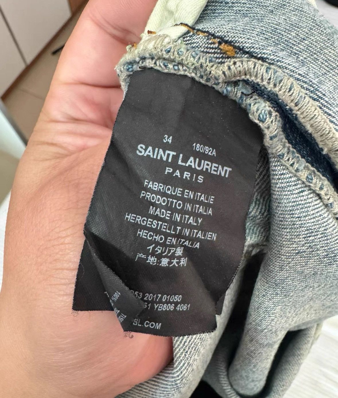 Saint Laurent Paris Saint laurent ysl cut jeans with four knives 2409-Nextarrow Size US 34 / EU 50 - 4 Thumbnail