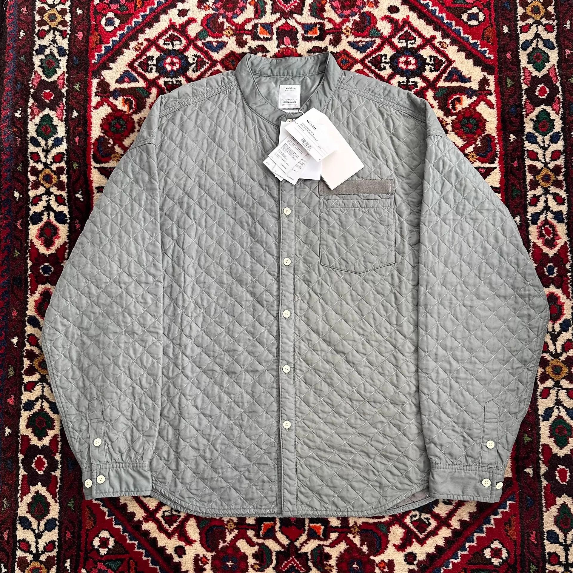 Visvim VISVIM 23AW QUILTED PLAMER SHIRT 3 Mud ict w/tags Size US L / EU 52-54 / 3 - 2 Thumbnail