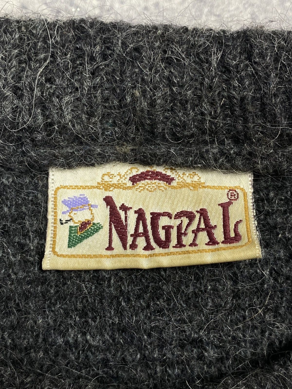 Other Vtg 90s Nagpal Geometric Aztec Wool Knit Gray Sweater Nordic Size US M / EU 48-50 / 2 - 9 Thumbnail