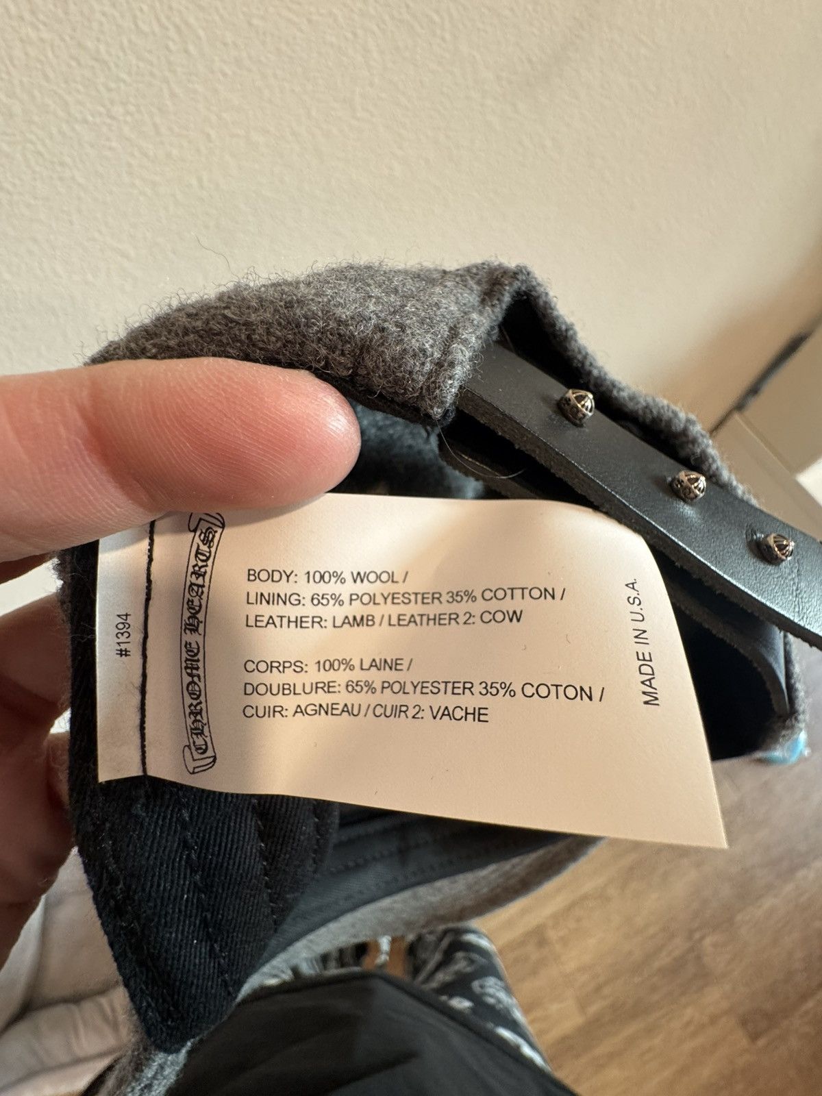 Chrome Hearts CH Patched Wool Cap Size ONE SIZE - 7 Thumbnail