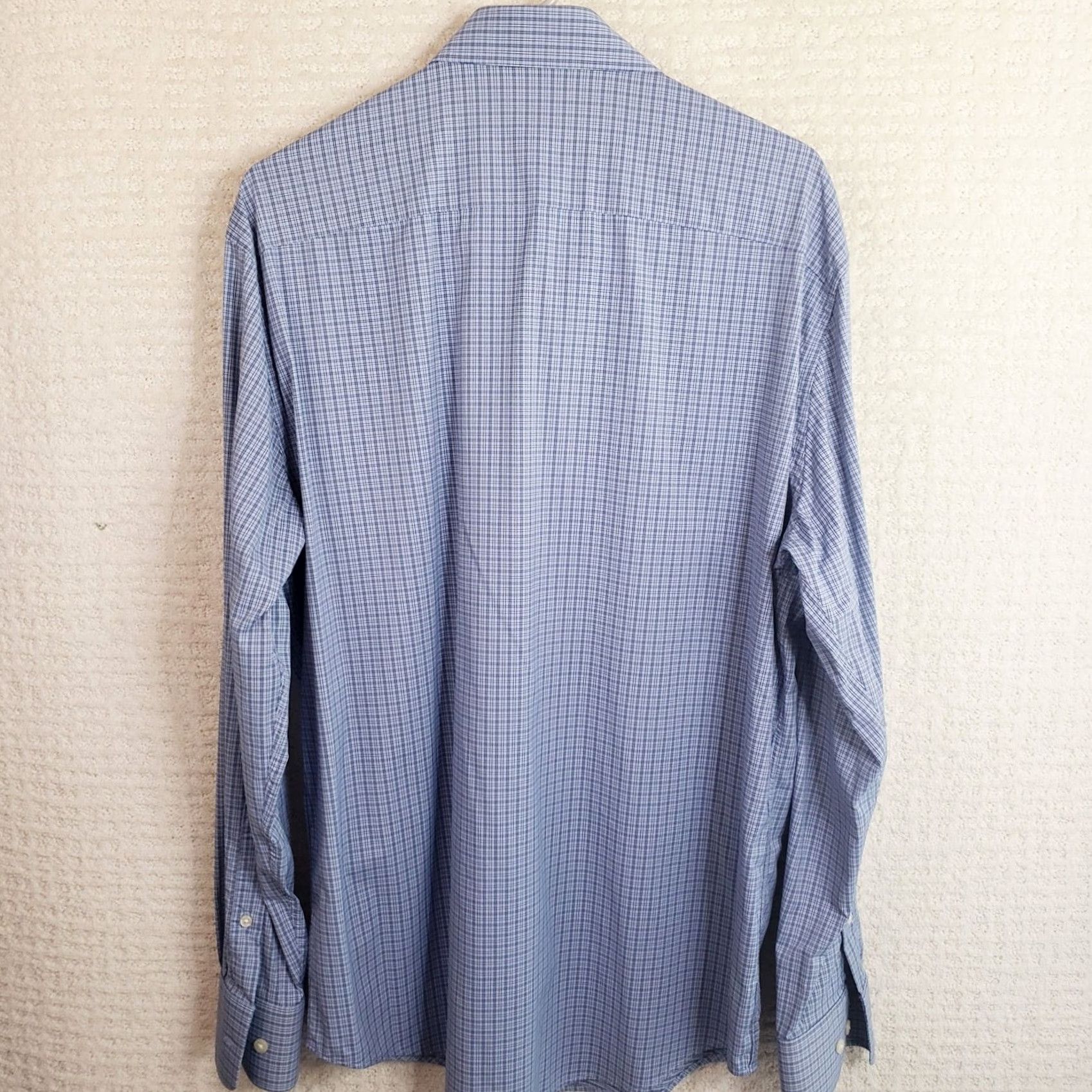 Peter Millar Peter Millar Summer Comfort Shirt Men's L Blue Plaid Shirt Button-Up Casual Workwear Button Front Size US L / EU 52-54 / 3 - 6 Thumbnail