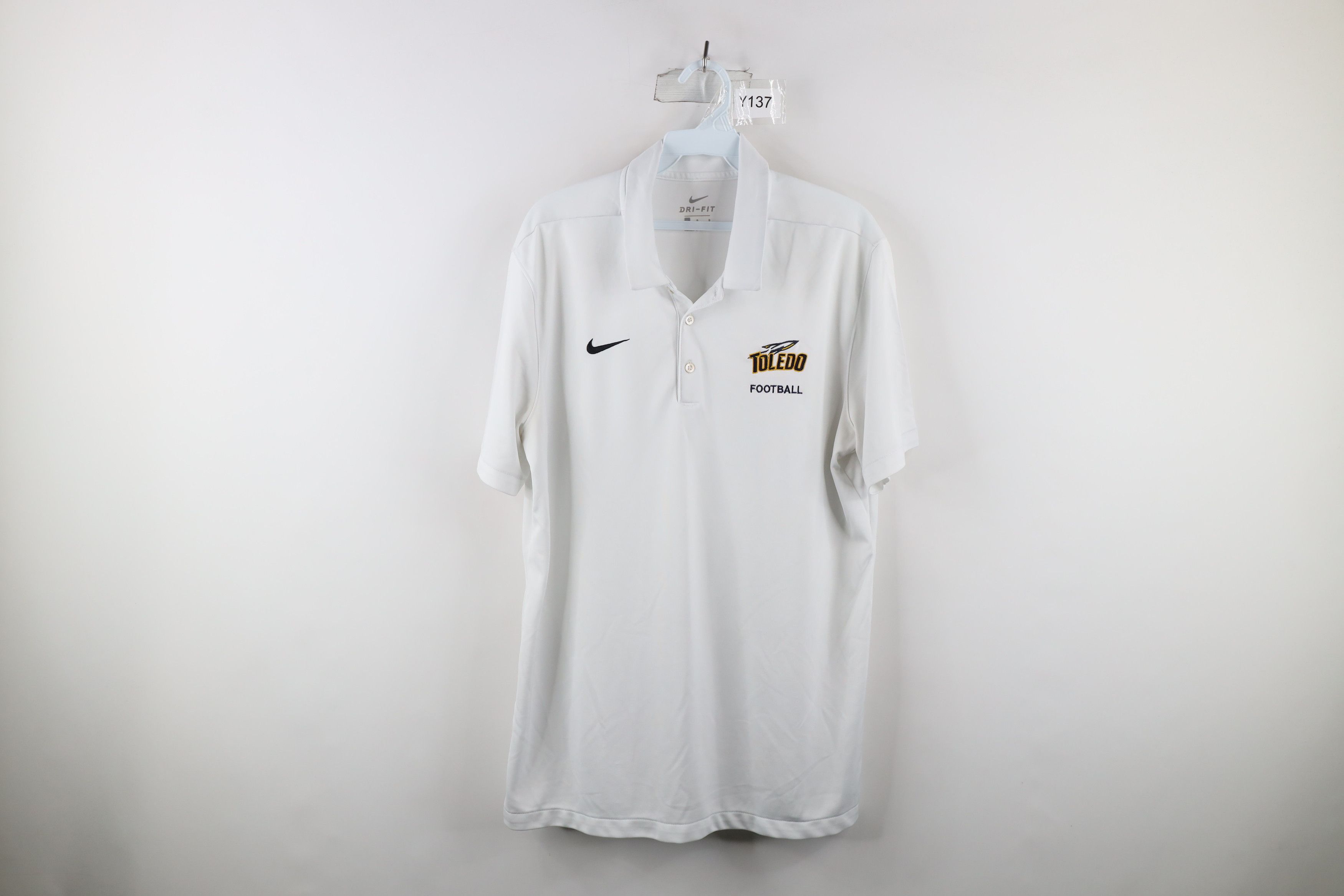 Nike University of Toledo Football Collared Polo Shirt