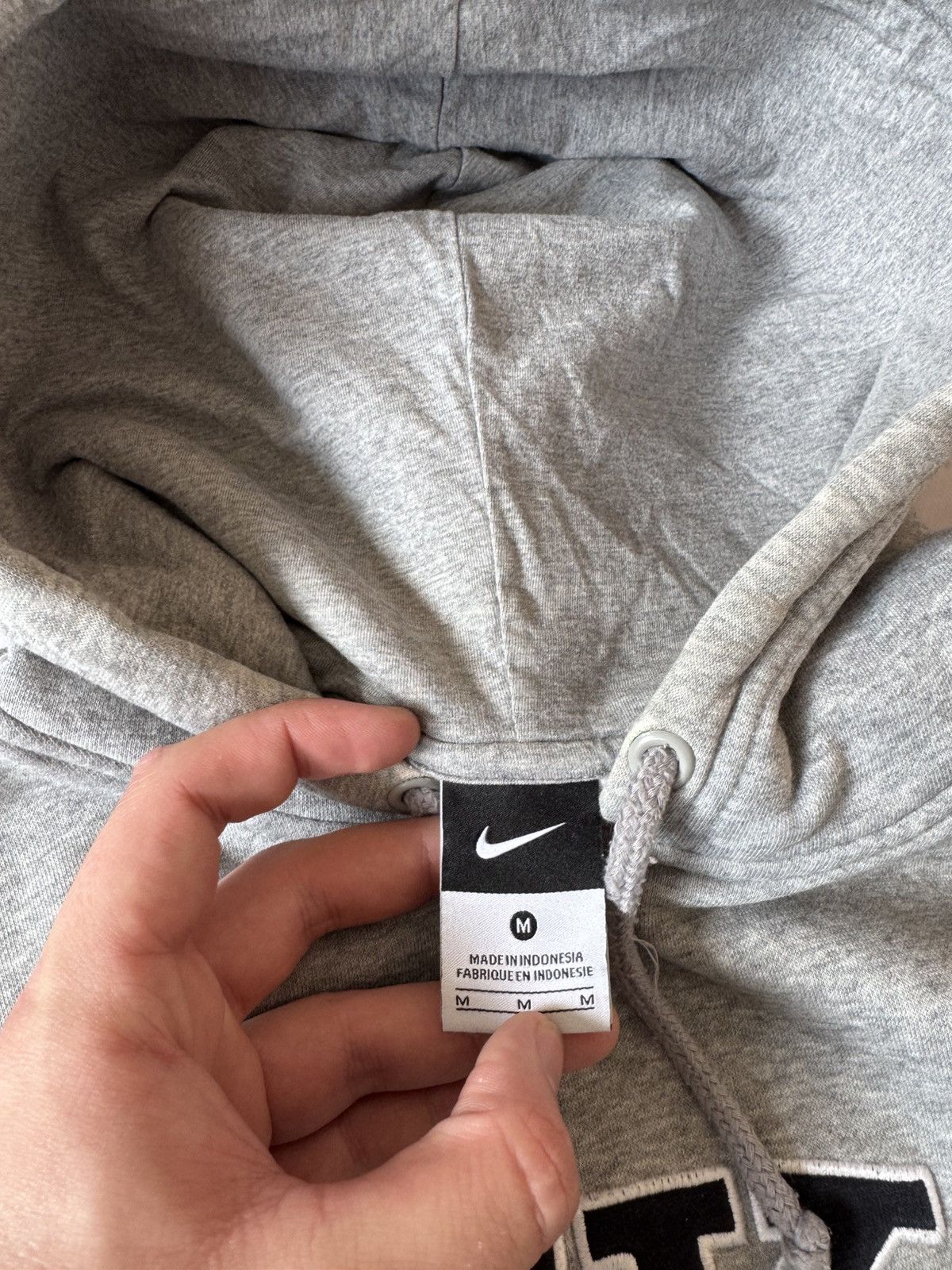 NIKE VINTAGE 00s y2k OVERSIZE BAGGY ZIP HOODIE CENTER LOGO