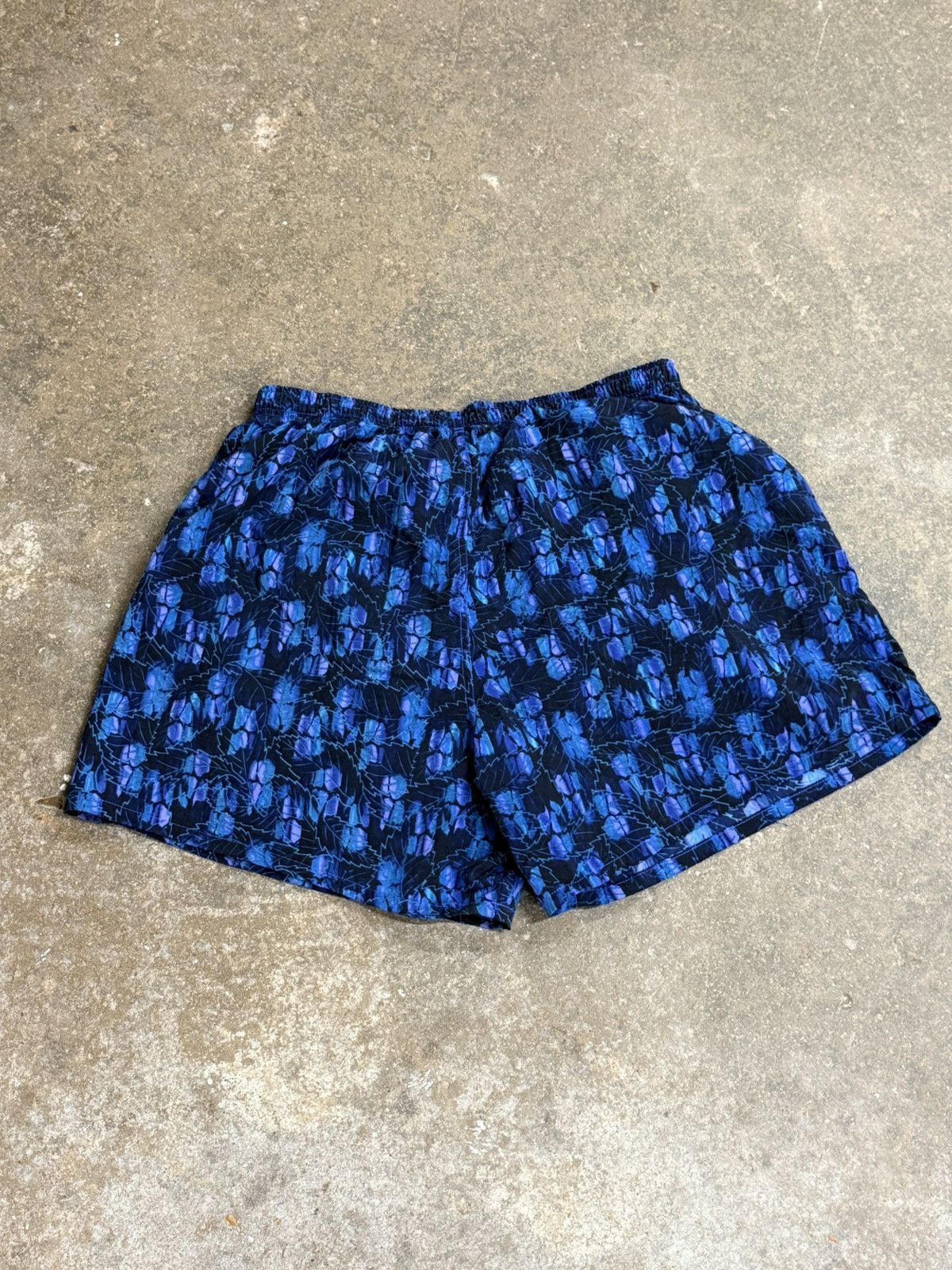 Speedo Vintage Speedo Board Shorts Trunks XL Pattern Black Blue Size US 36 / EU 52 - 6 Thumbnail