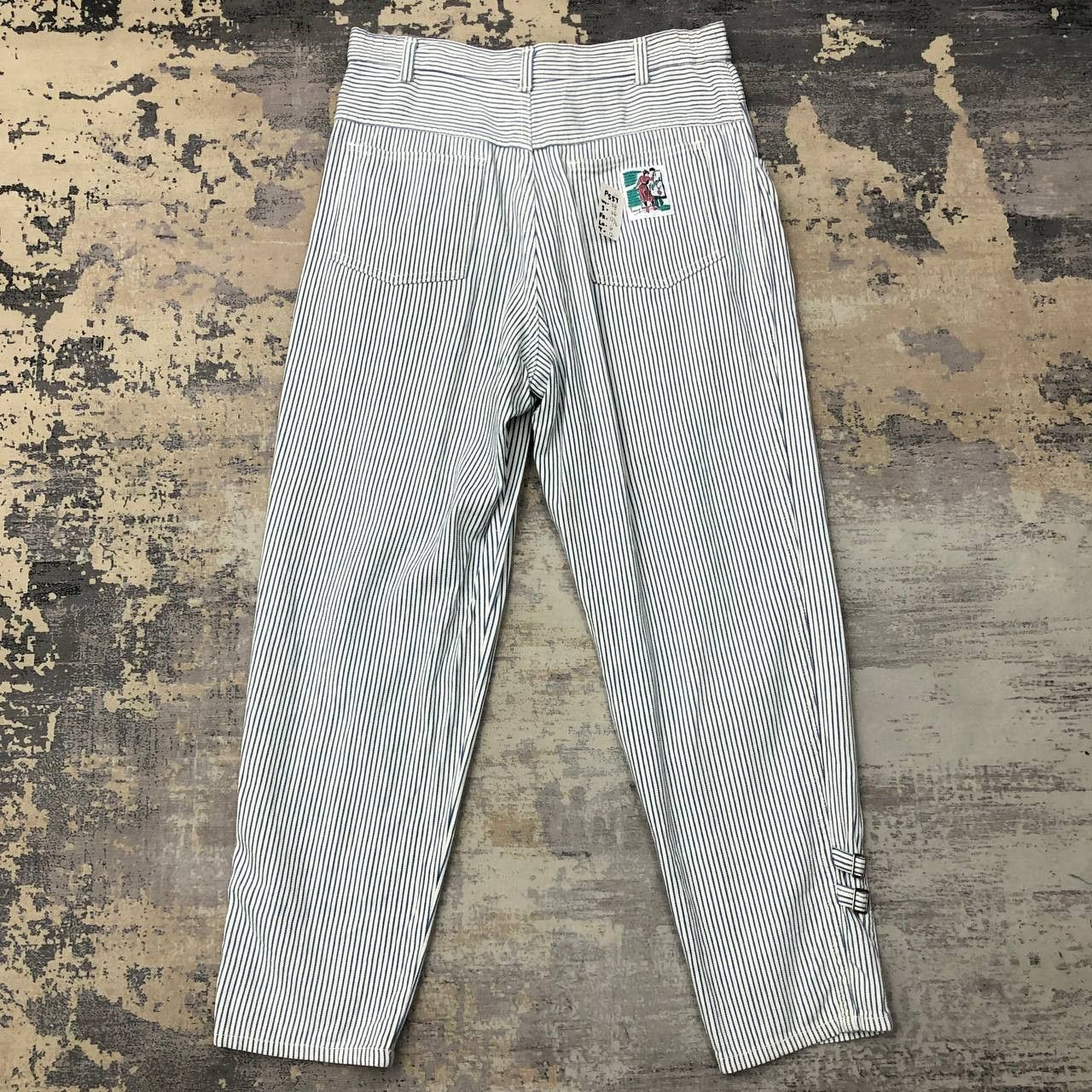 Vintage P557 VTG ICONIC HICKORY STRIPED PAINTER PANTS Size 28" / US 6 / IT 42 - 2 Thumbnail