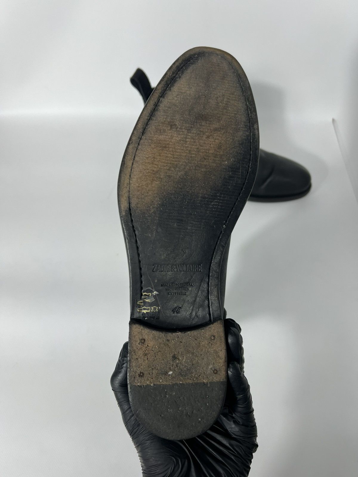 Zadig & Voltaire Vintage luxury Zadig & Voltaire Leather Chelsea Boots Sz 46 Size US 13 / EU 46 - 8 Thumbnail
