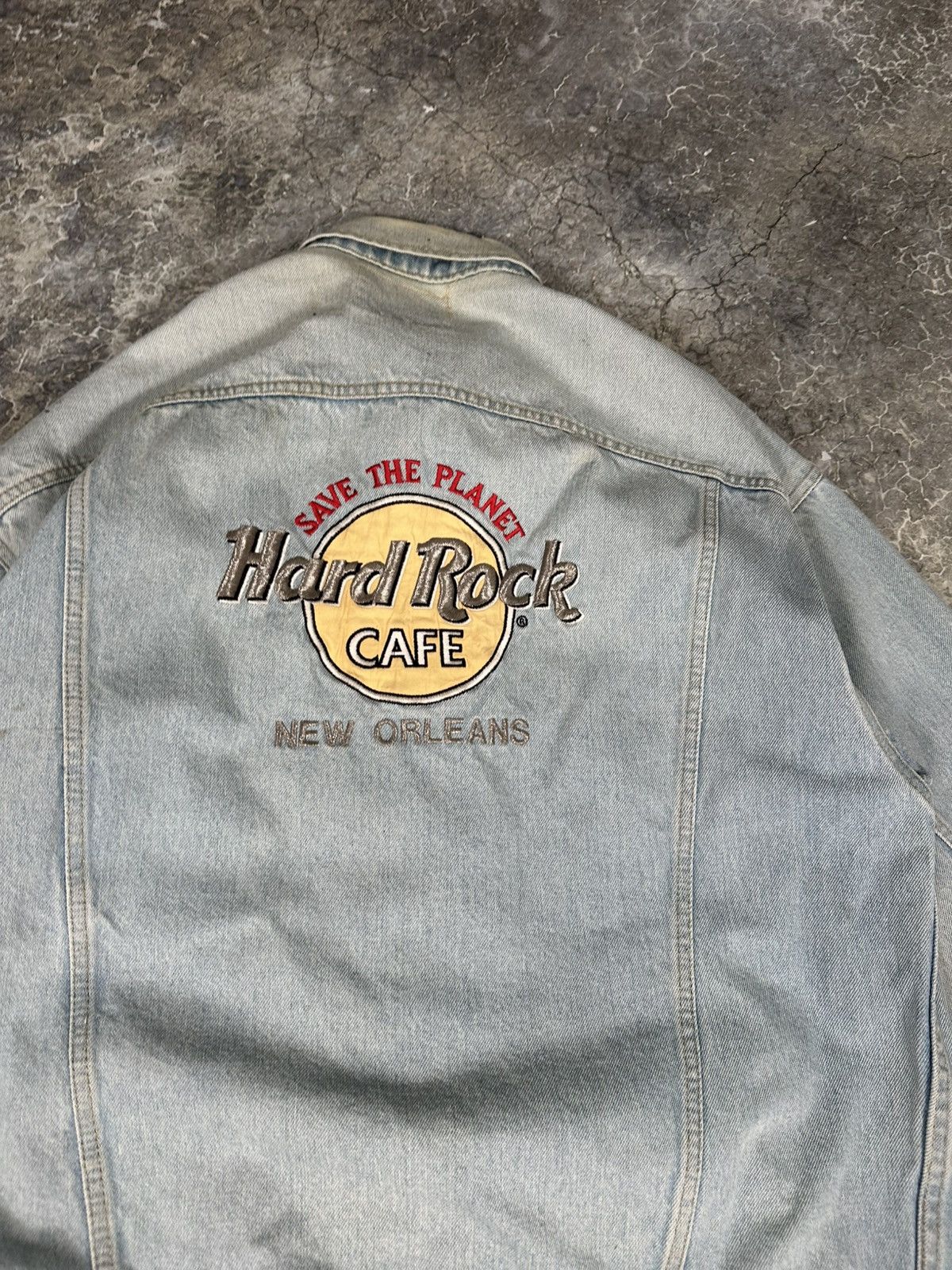 Japanese Brand × Vintage Vintage Hard Rock Cafe denim jacket Size US XL / EU 56 / 4 - 4 Thumbnail