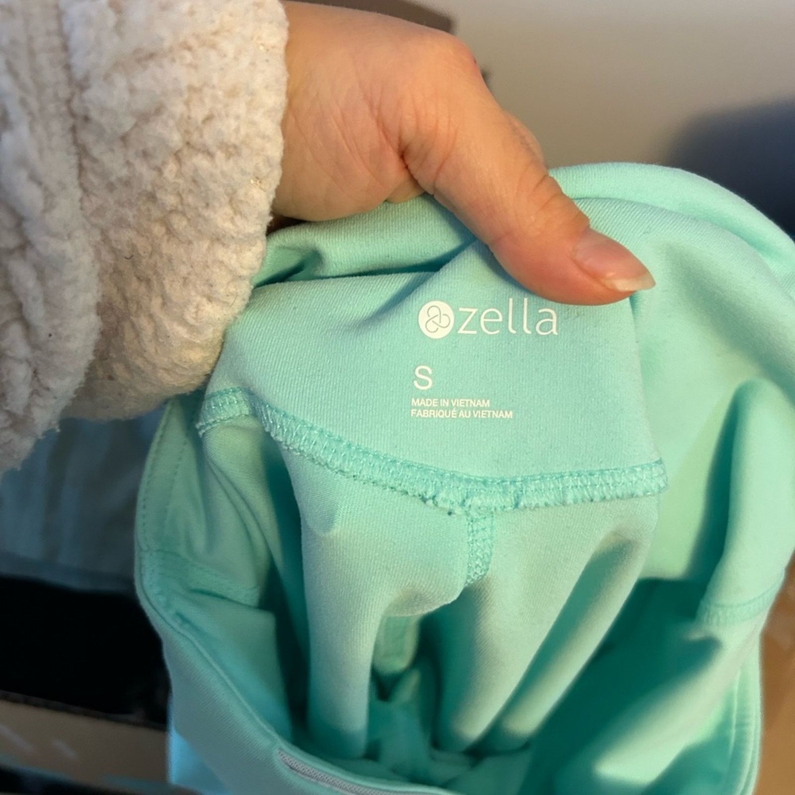 Other Zella High Waisted Aqua Blue 7/8 Leggings Size 27" / US 4 / IT 40 - 3 Thumbnail