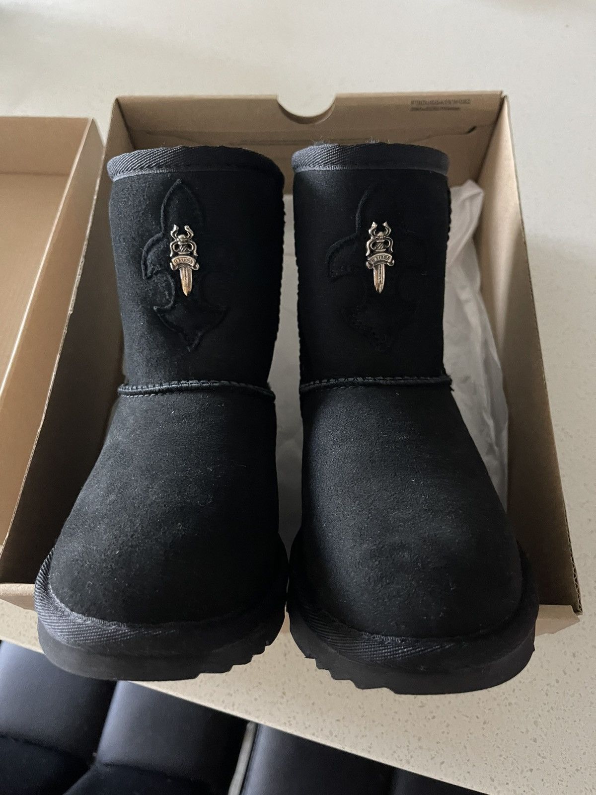 Chrome Hearts Chrome Hearts Ugg Black Boots Size US 12 / IT 42 - 1 Thumbnail