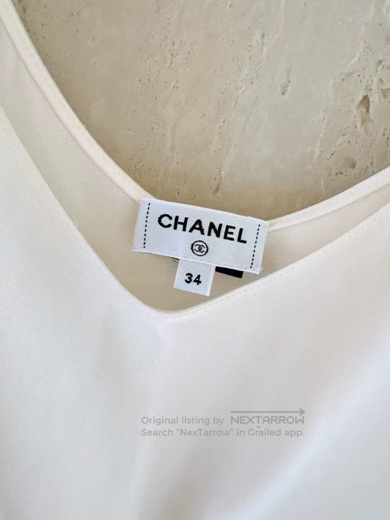 Chanel Chanel Pearly white silk dress Size XXS / US 00 / IT 34 - 8 Thumbnail