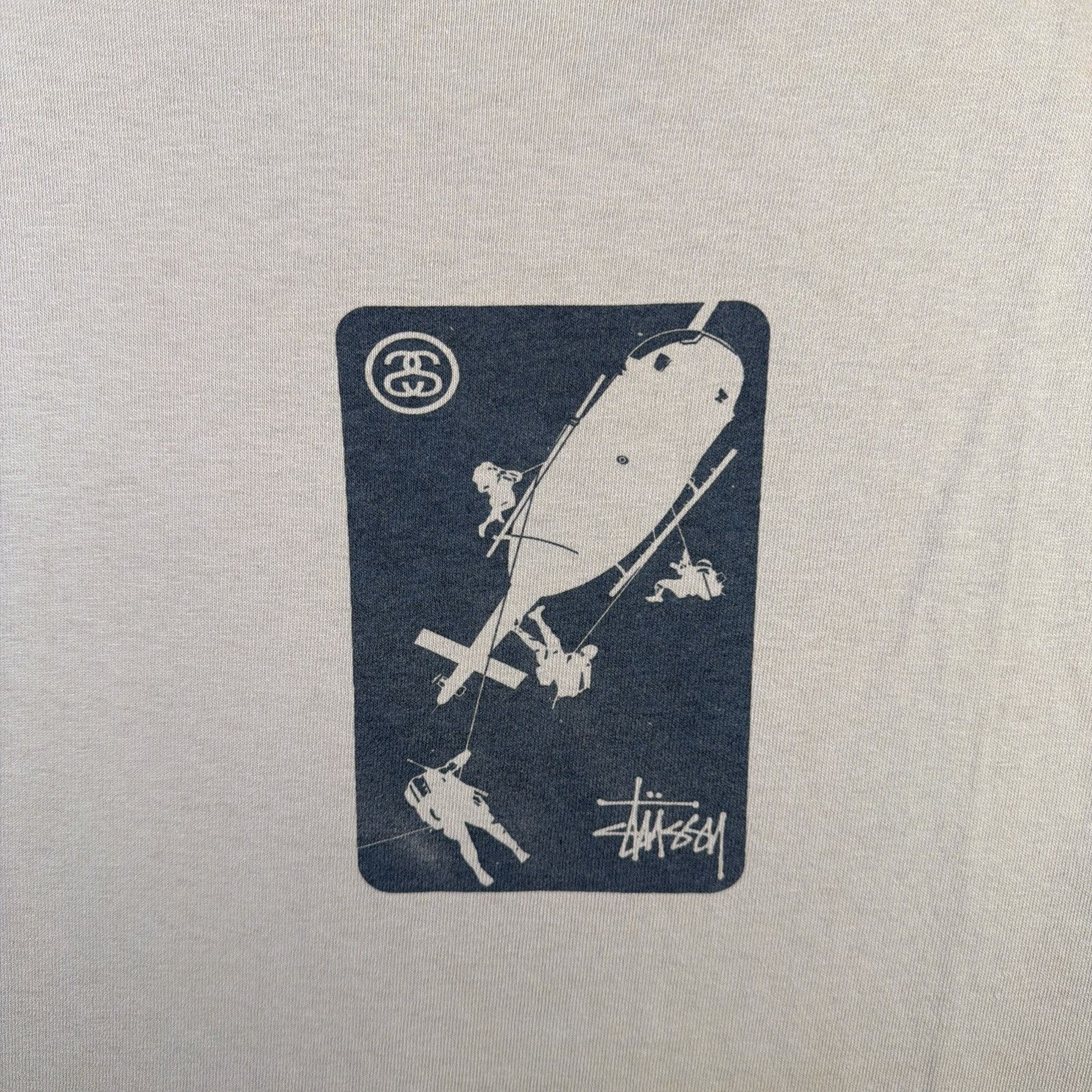 Stussy Vintage Stussy Shirt Mens Large Gray 90s Skate Surf Army Size US L / EU 52-54 / 3 - 2 Thumbnail
